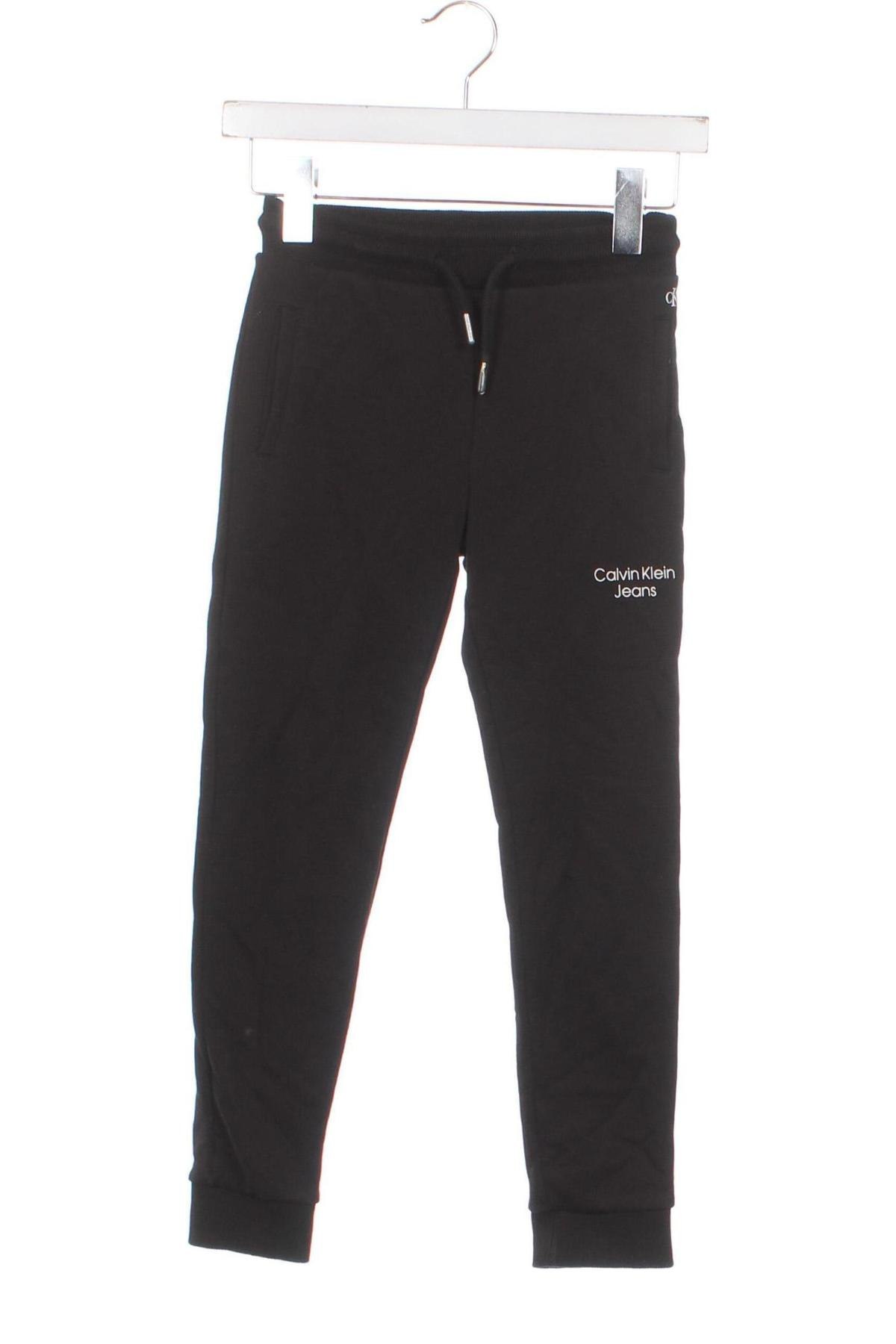 Pantaloni de trening, pentru copii Calvin Klein Jeans, Mărime 8-9y/ 134-140 cm, Culoare Negru, Preț 254,60 Lei