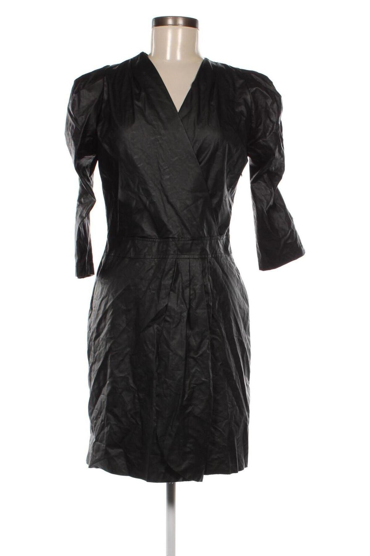 Кожена рокля Giorgia & Johns, Размер M, Цвят Черен, Цена 26,25 лв.