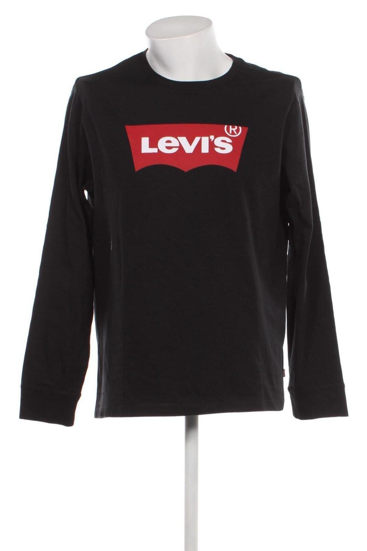 Ανδρική μπλούζα Levi's, Μέγεθος L, Χρώμα Μαύρο, Τιμή 35,23 €
