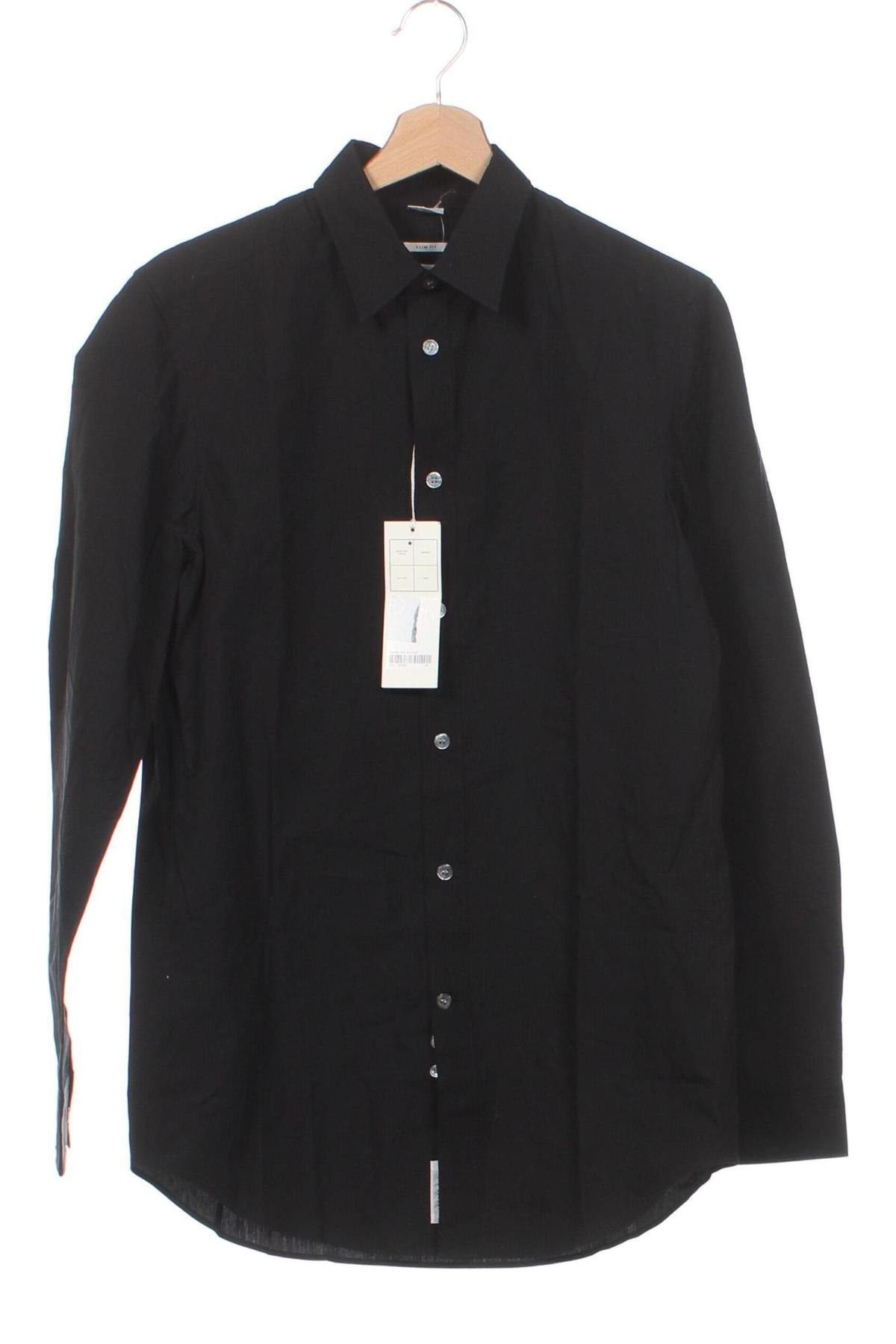 Мъжка риза Arket, Размер M, Цвят Черен, Цена 22,23 лв.