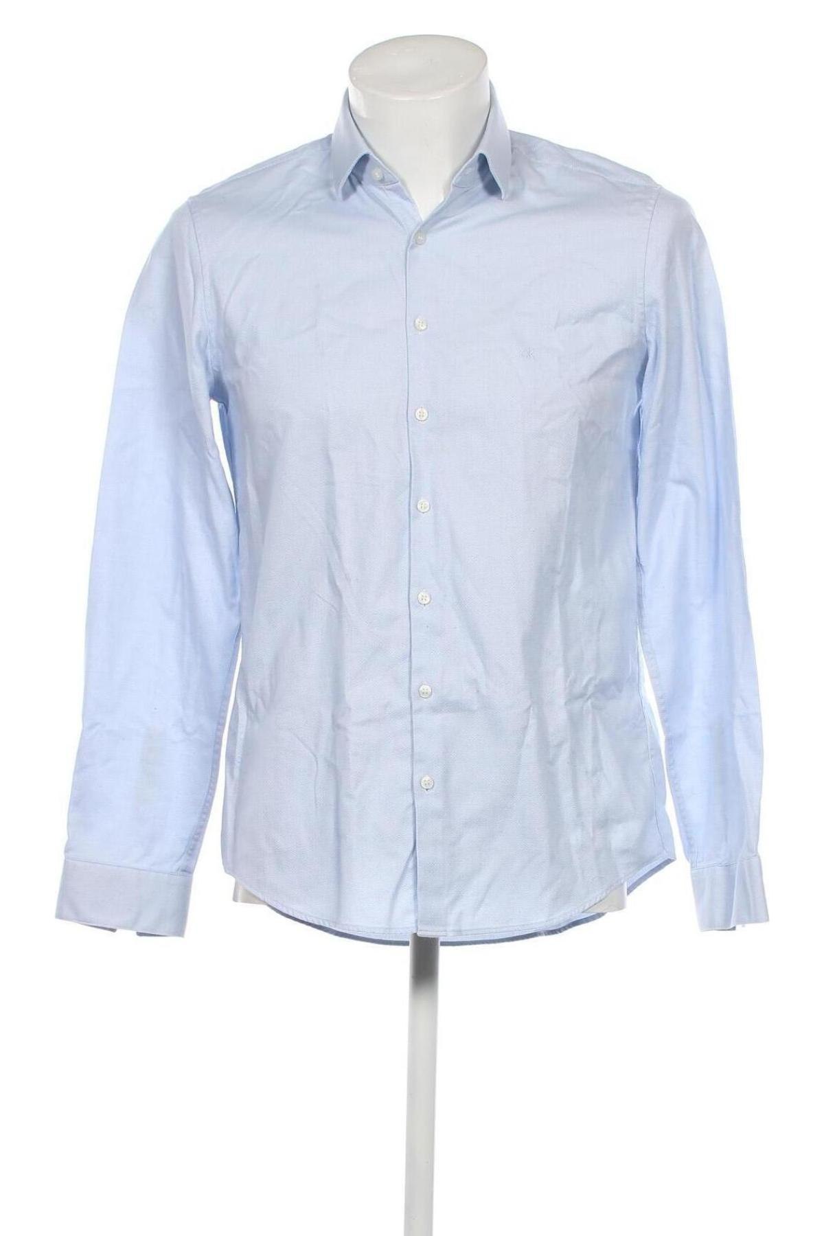 Ανδρικό πουκάμισο Calvin Klein, Μέγεθος L, Χρώμα Μπλέ, Τιμή 51,99 €
