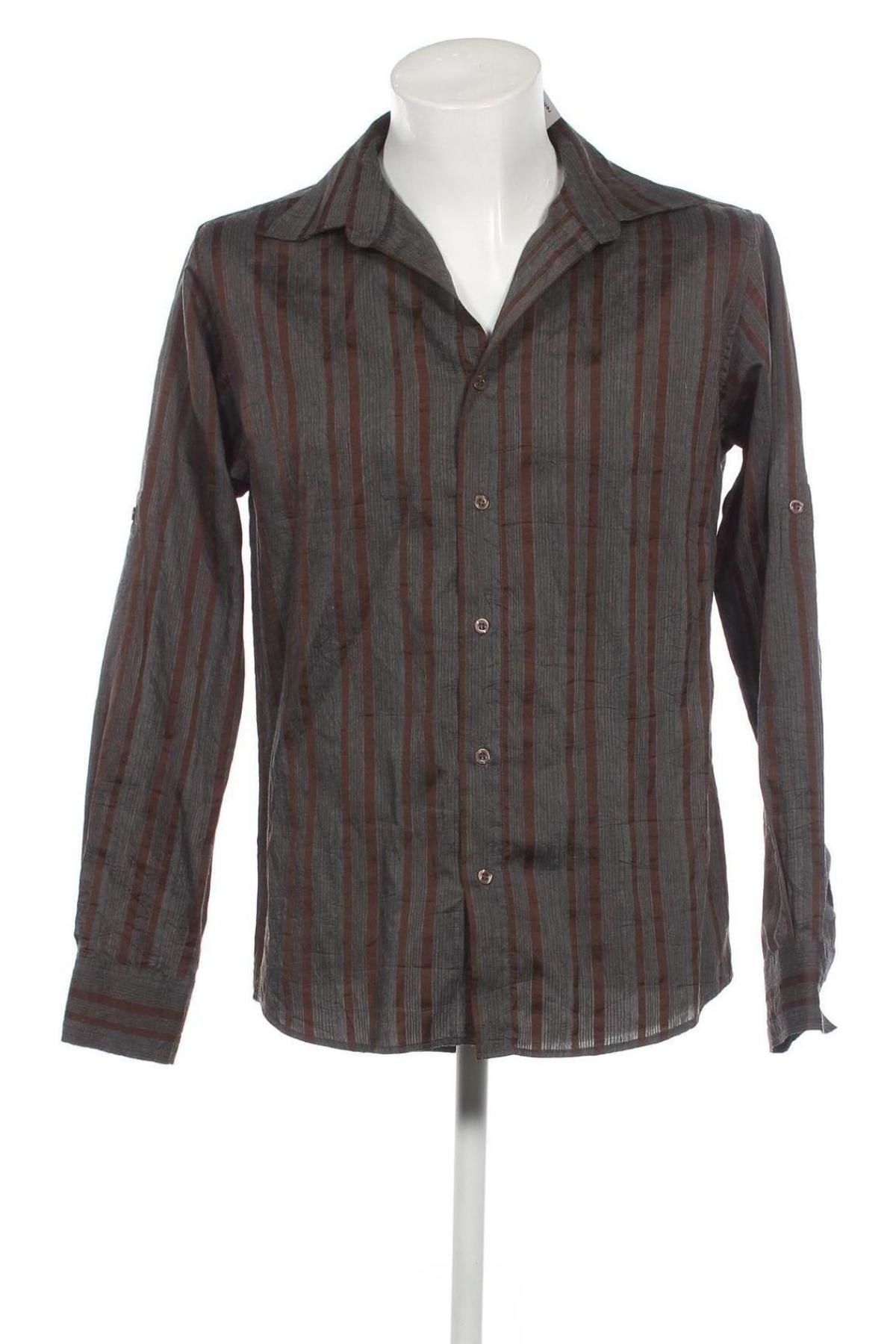 Мъжка риза Clockhouse, Размер L, Цвят Кафяв, Цена 5,51 лв.