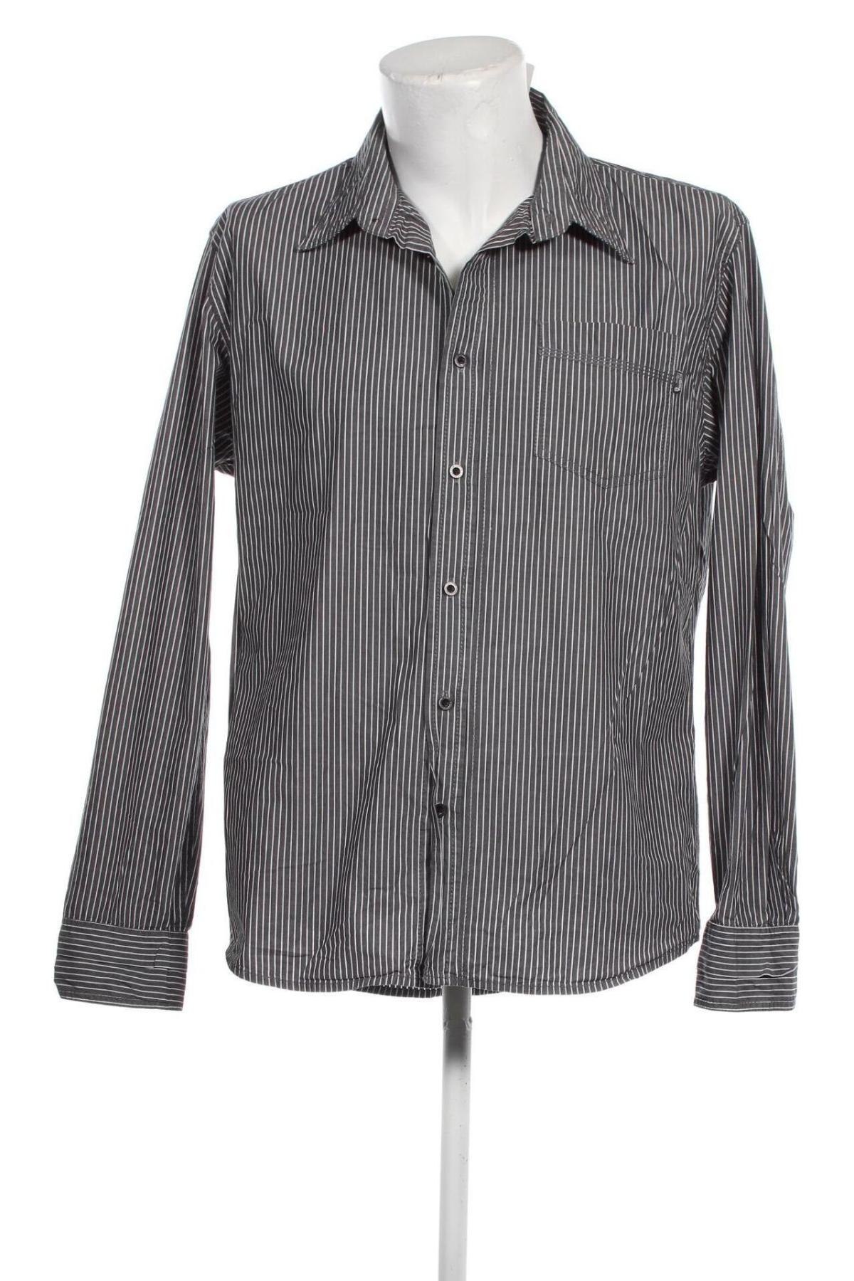 Ανδρικό πουκάμισο Garcia, Μέγεθος XL, Χρώμα Γκρί, Τιμή 8,29 €