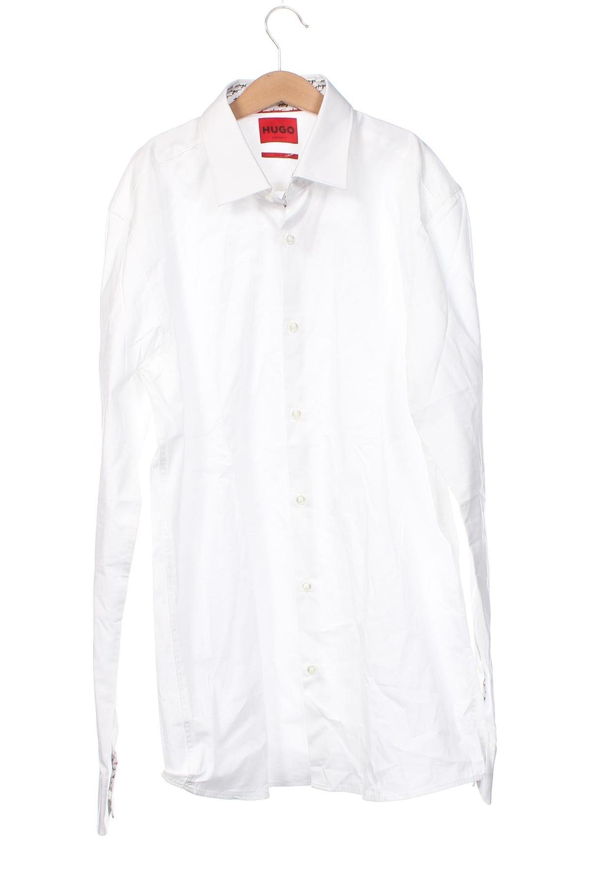 Ανδρικό πουκάμισο Hugo Boss, Μέγεθος M, Χρώμα Λευκό, Τιμή 68,73 €