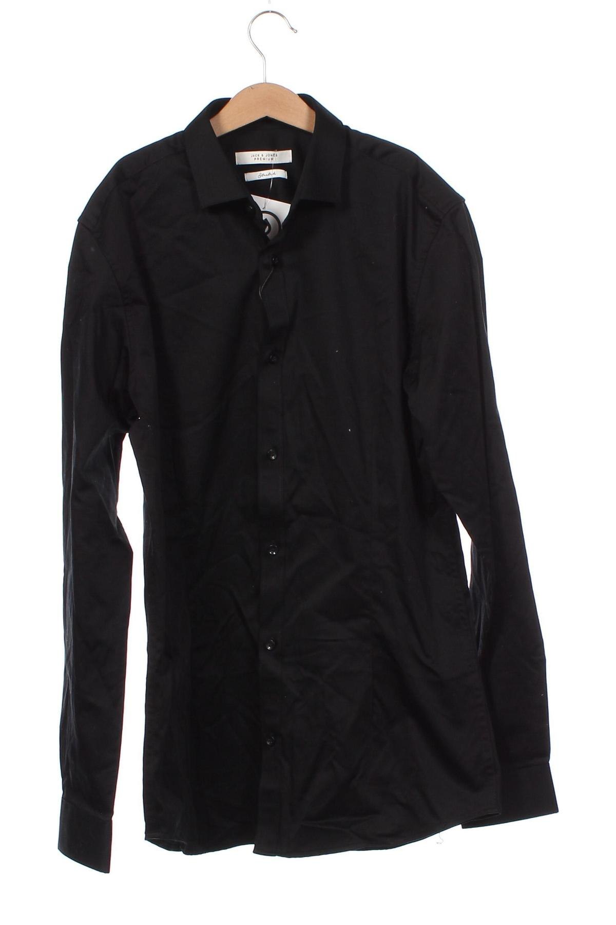Ανδρικό πουκάμισο Jack & Jones PREMIUM, Μέγεθος S, Χρώμα Μαύρο, Τιμή 42,06 €