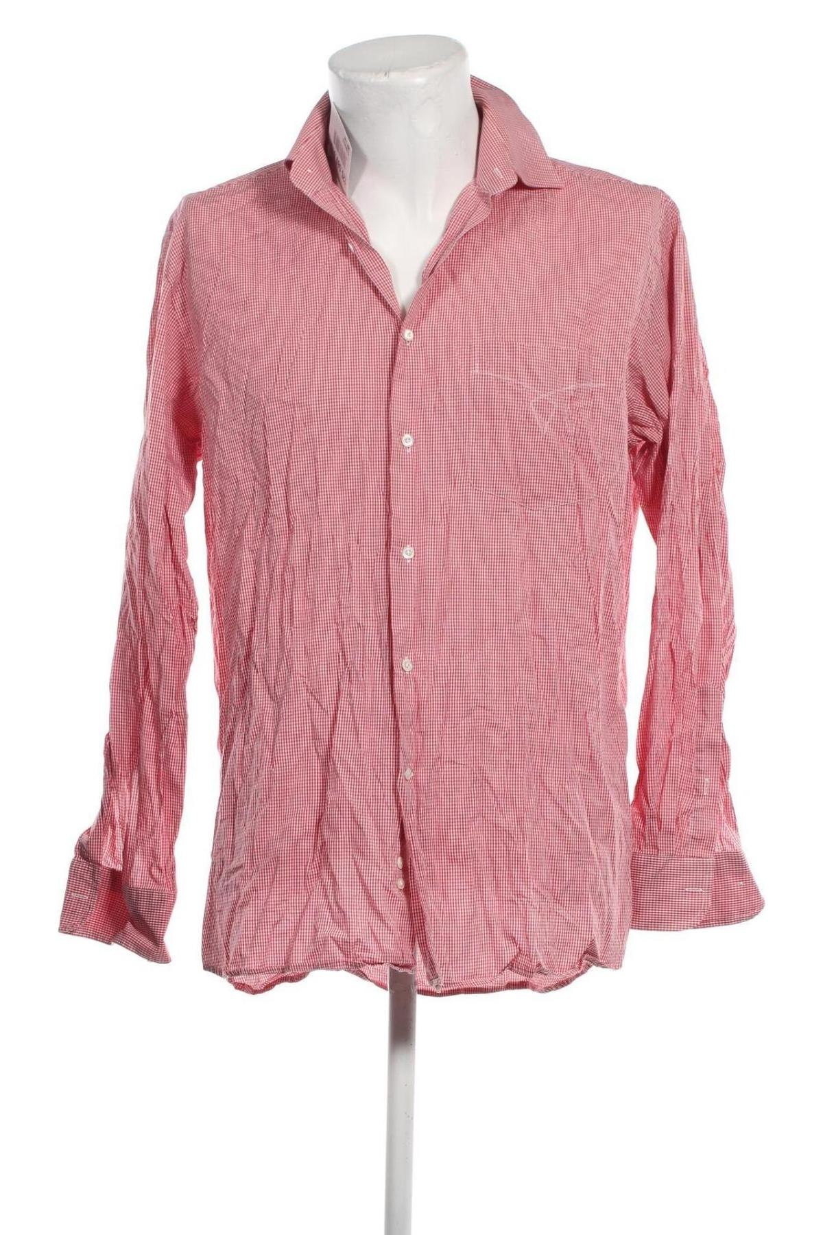 Ανδρικό πουκάμισο Jacques Britt, Μέγεθος L, Χρώμα Κόκκινο, Τιμή 14,85 €