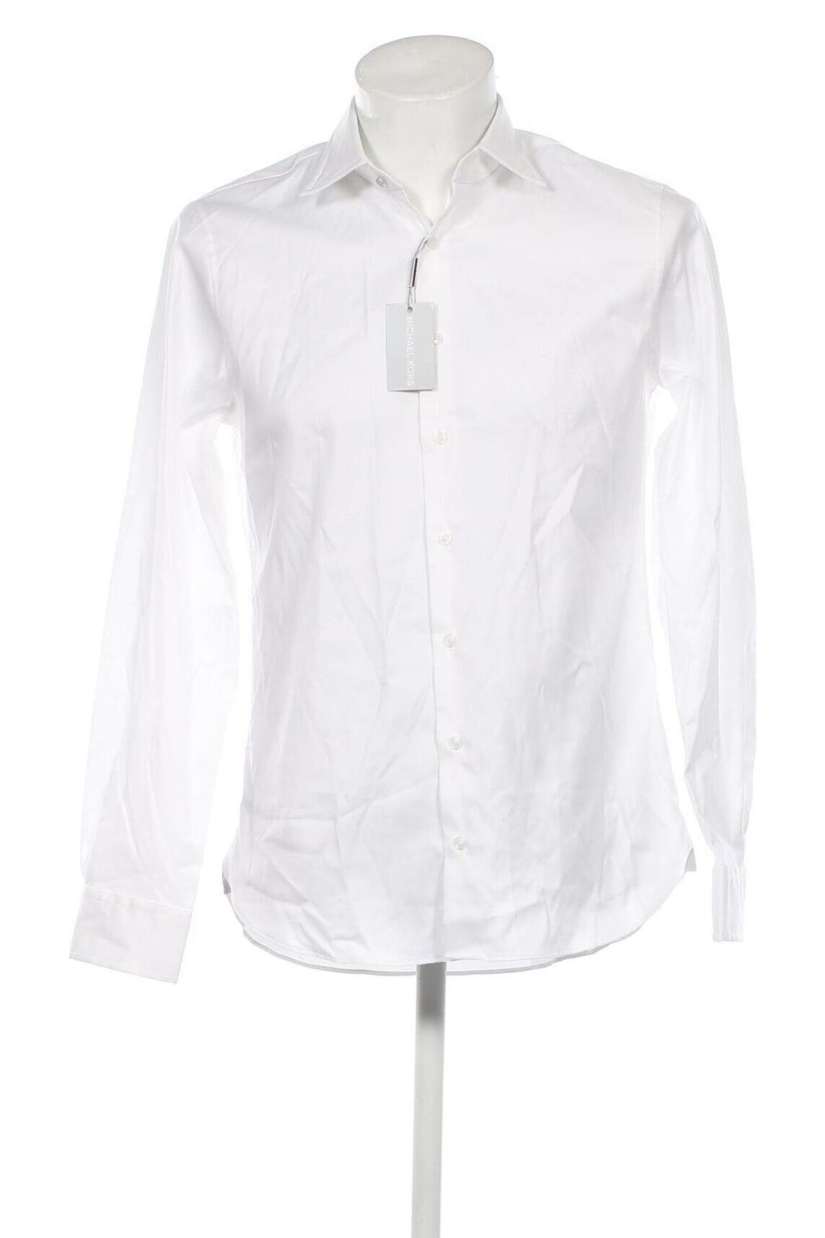 Herrenhemd Michael Kors, Größe M, Farbe Weiß, Preis 102,58 €