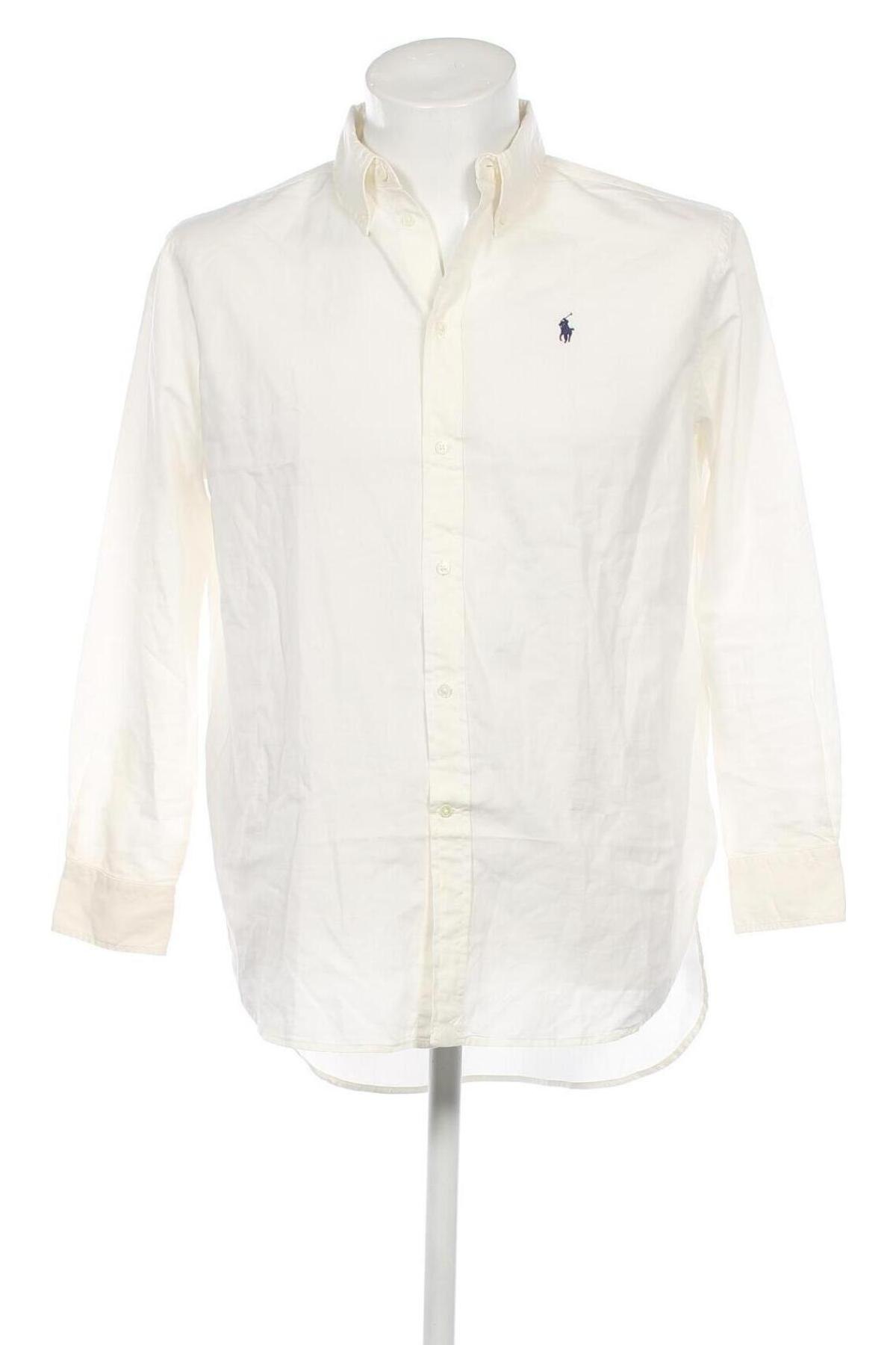 Herrenhemd Polo By Ralph Lauren, Größe M, Farbe Ecru, Preis 105,67 €