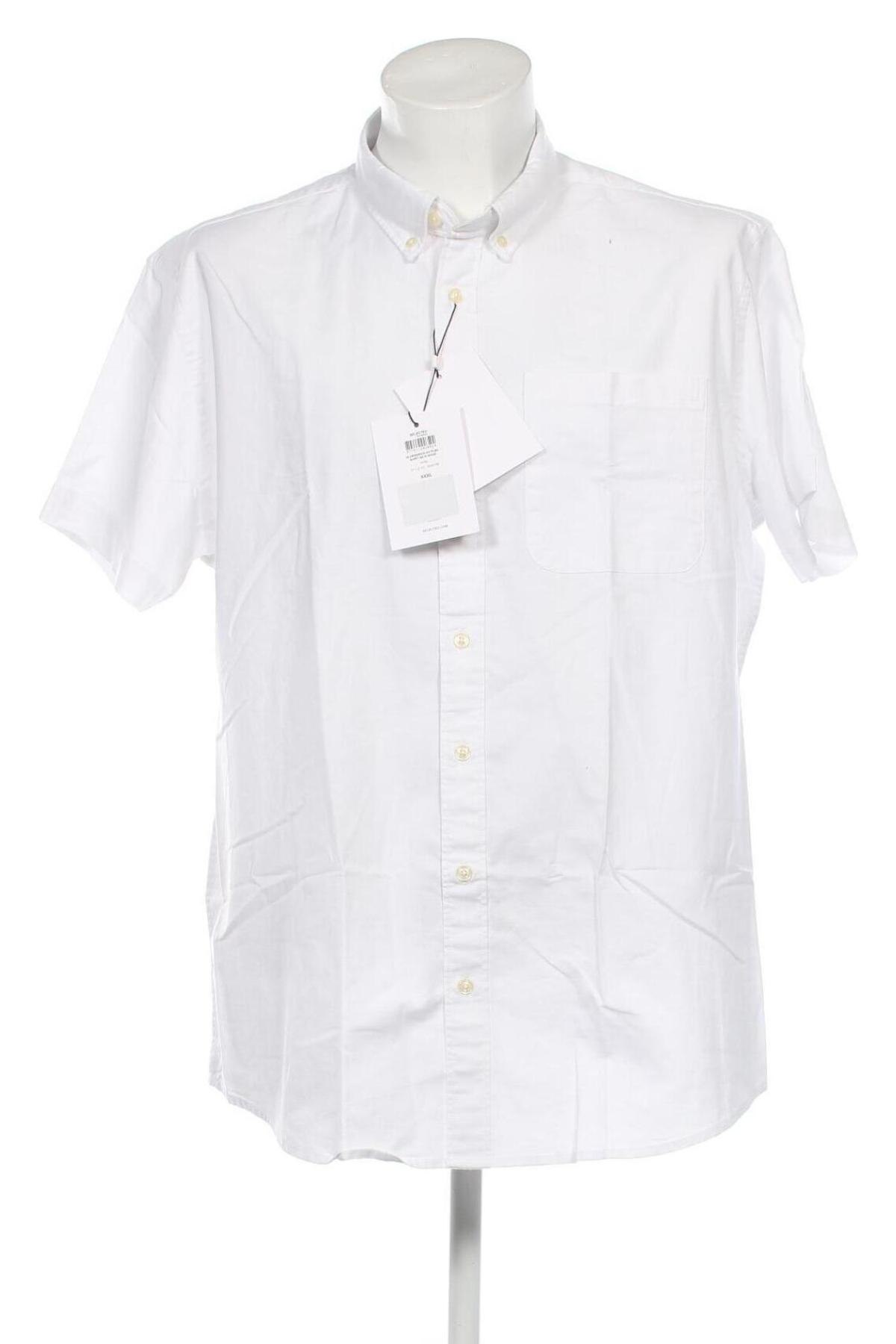 Мъжка риза Selected Homme, Размер 3XL, Цвят Бял, Цена 68,00 лв.