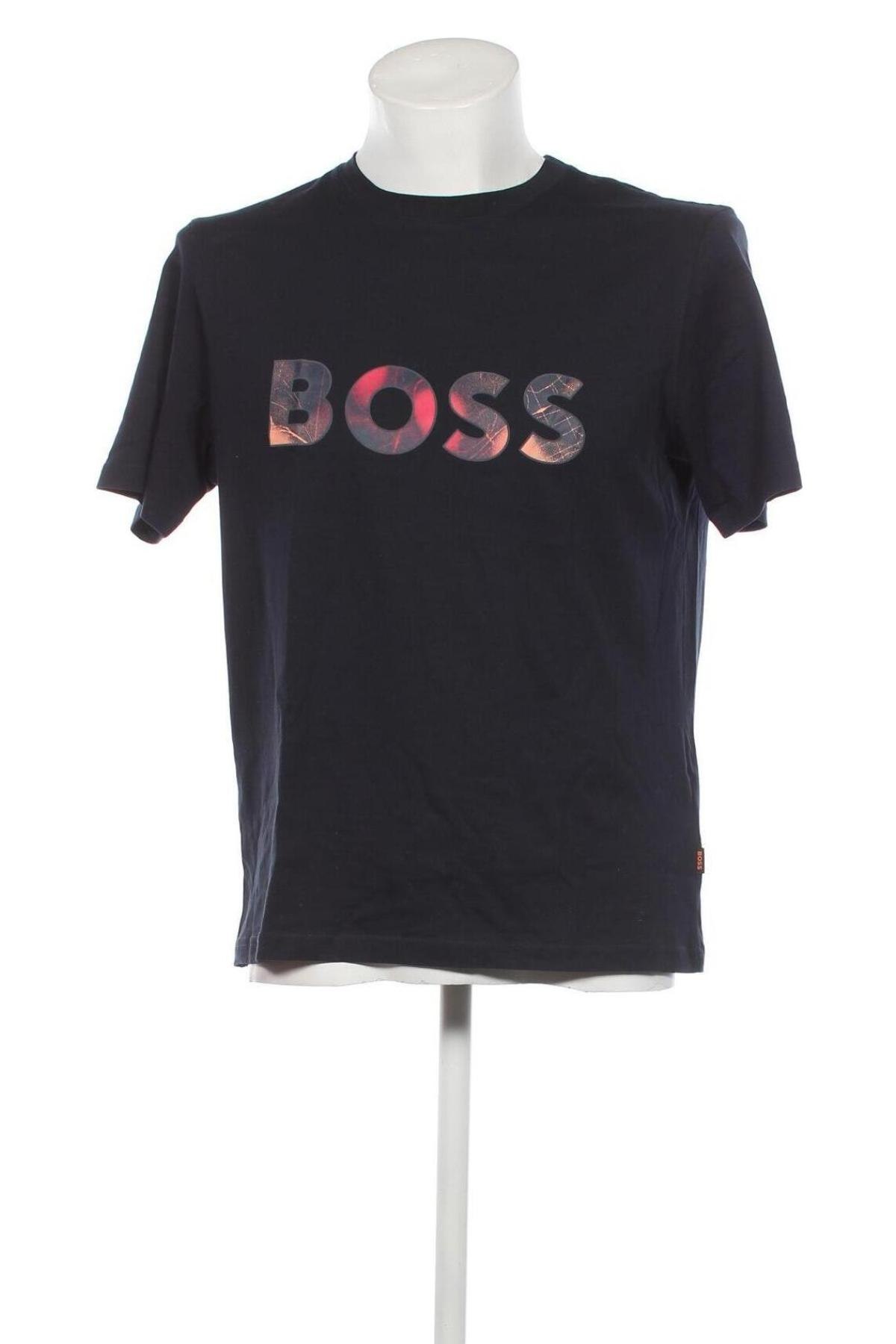 Мъжка тениска Hugo Boss, Размер M, Цвят Син, Цена 105,00 лв.