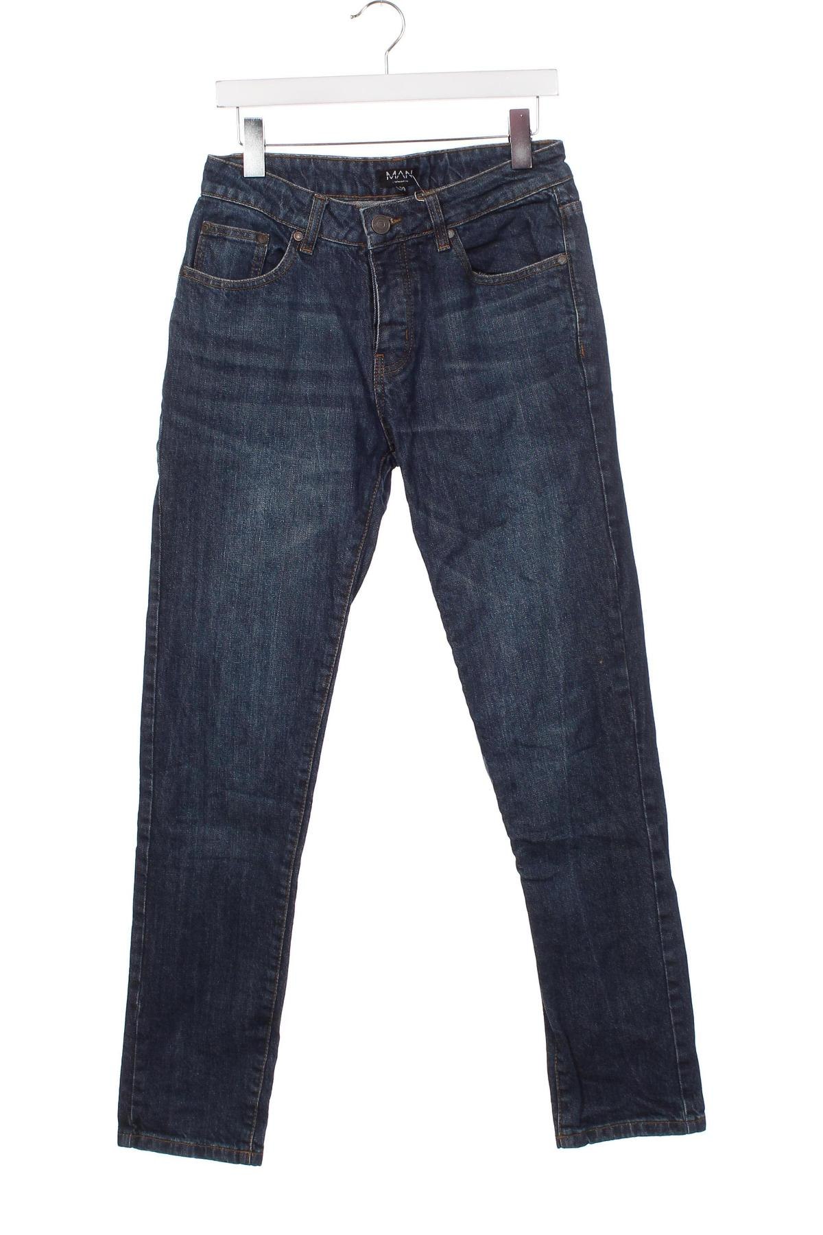 Pánské džíny  Boohoo, Velikost S, Barva Modrá, Cena  157,00 Kč