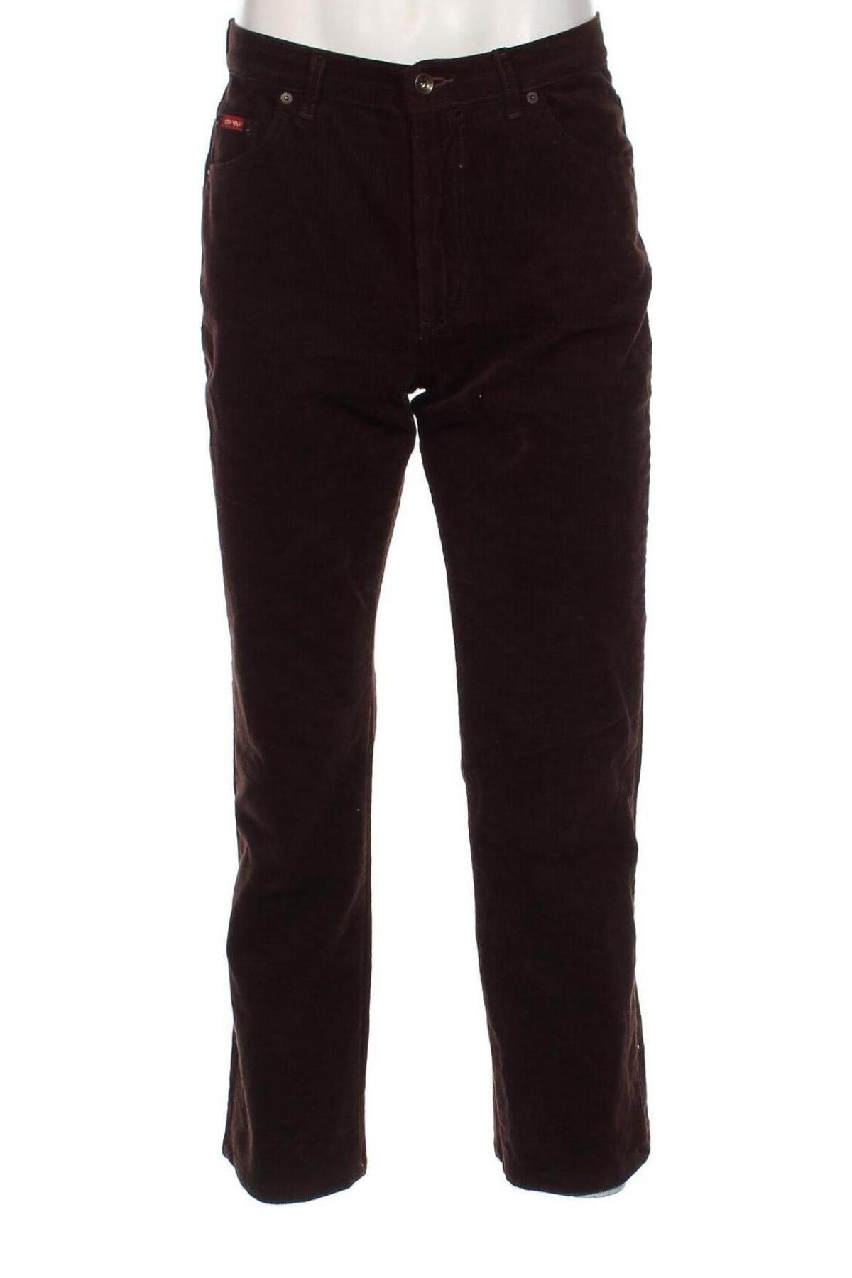 Pantaloni raiați de bărbați Stanley, Mărime M, Culoare Maro, Preț 115,13 Lei
