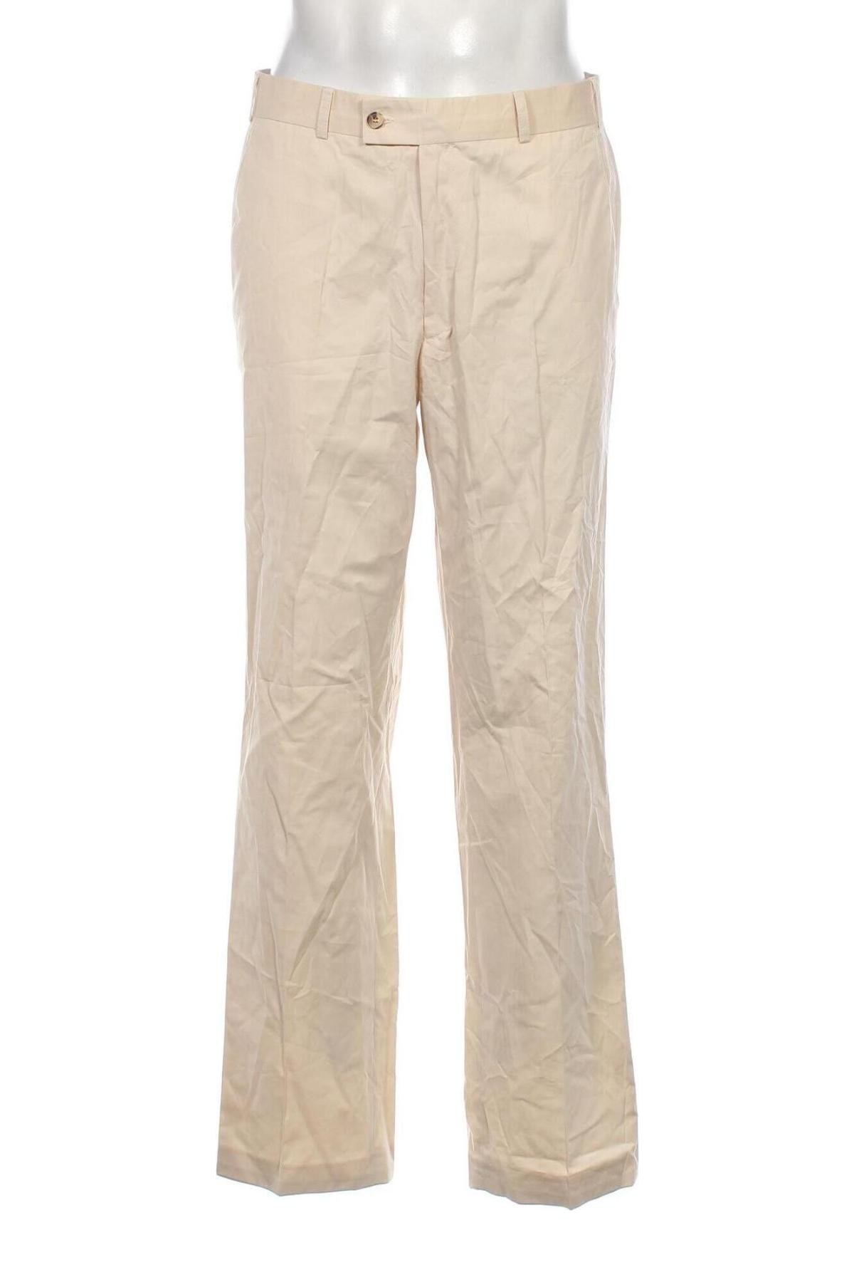 Pantaloni de bărbați, Mărime L, Culoare Ecru, Preț 95,39 Lei