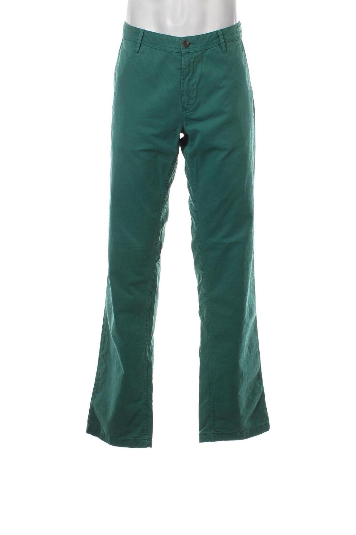 Ανδρικό παντελόνι Boss Orange, Μέγεθος L, Χρώμα Πράσινο, Τιμή 42,22 €