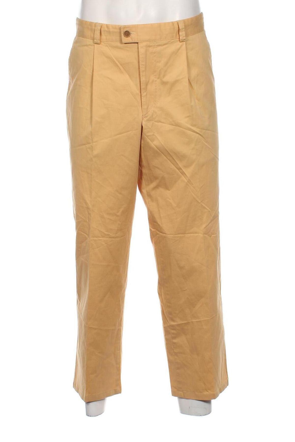 Pantaloni de bărbați Brax, Mărime L, Culoare Galben, Preț 21,71 Lei