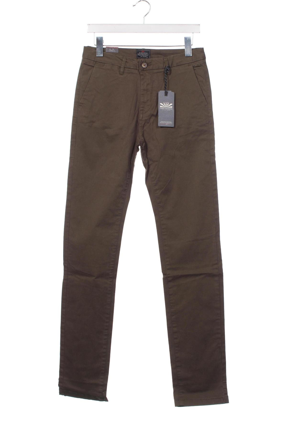 Pantaloni de bărbați Funky Buddha, Mărime S, Culoare Verde, Preț 62,96 Lei
