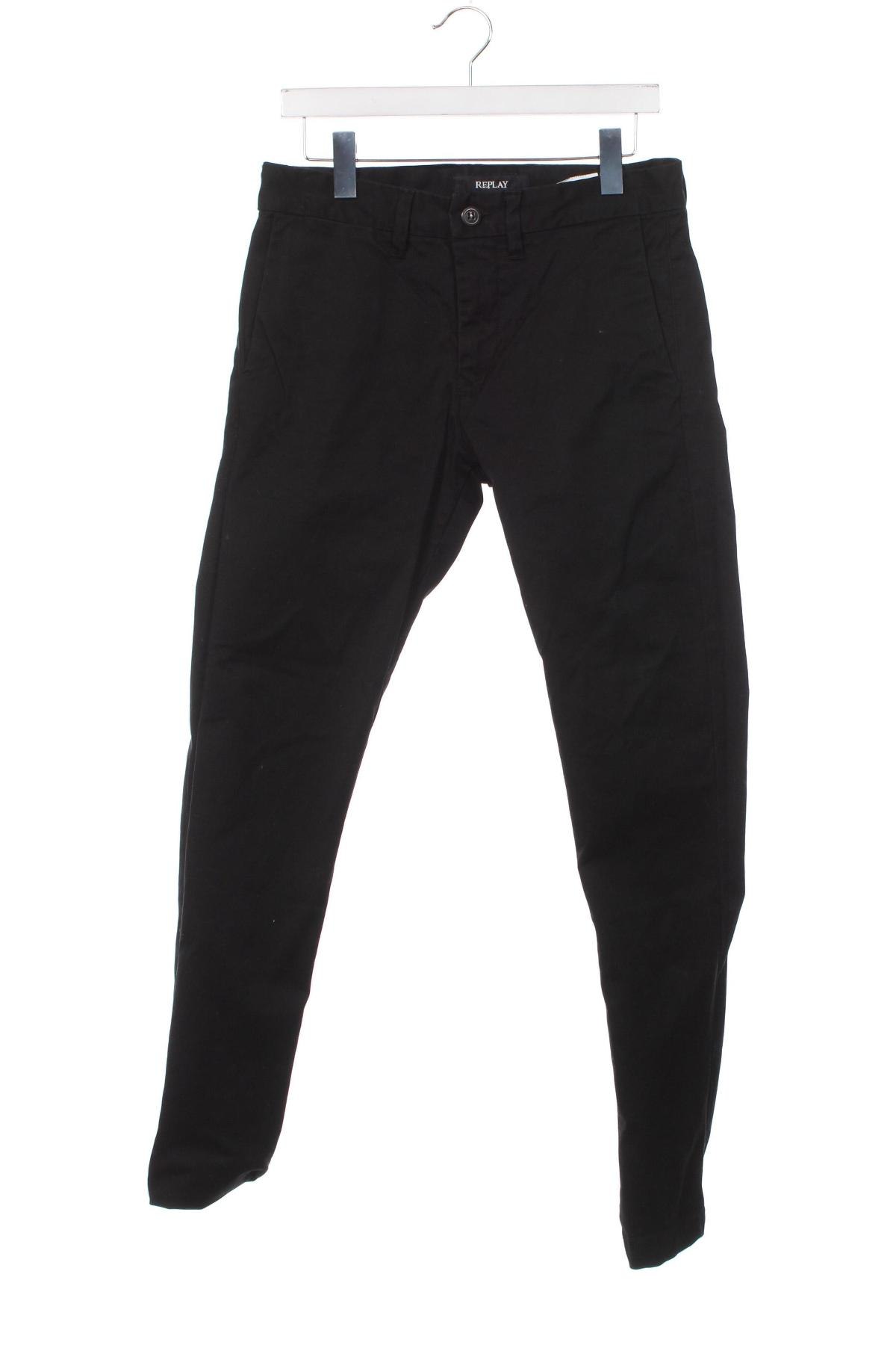 Мъжки панталон Replay, Размер S, Цвят Черен, Цена 40,69 лв.