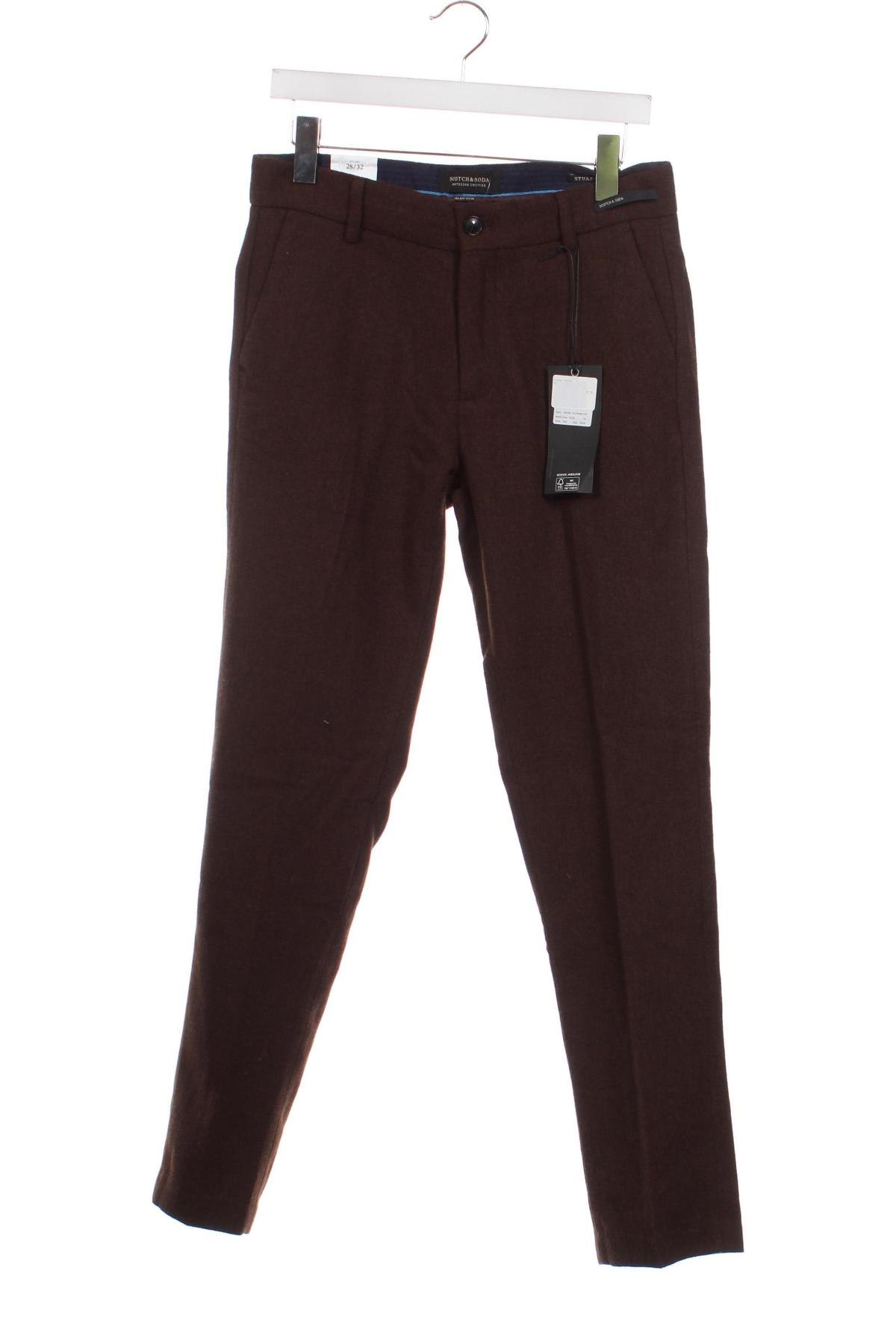 Pantaloni de bărbați Scotch & Soda, Mărime S, Culoare Maro, Preț 282,73 Lei