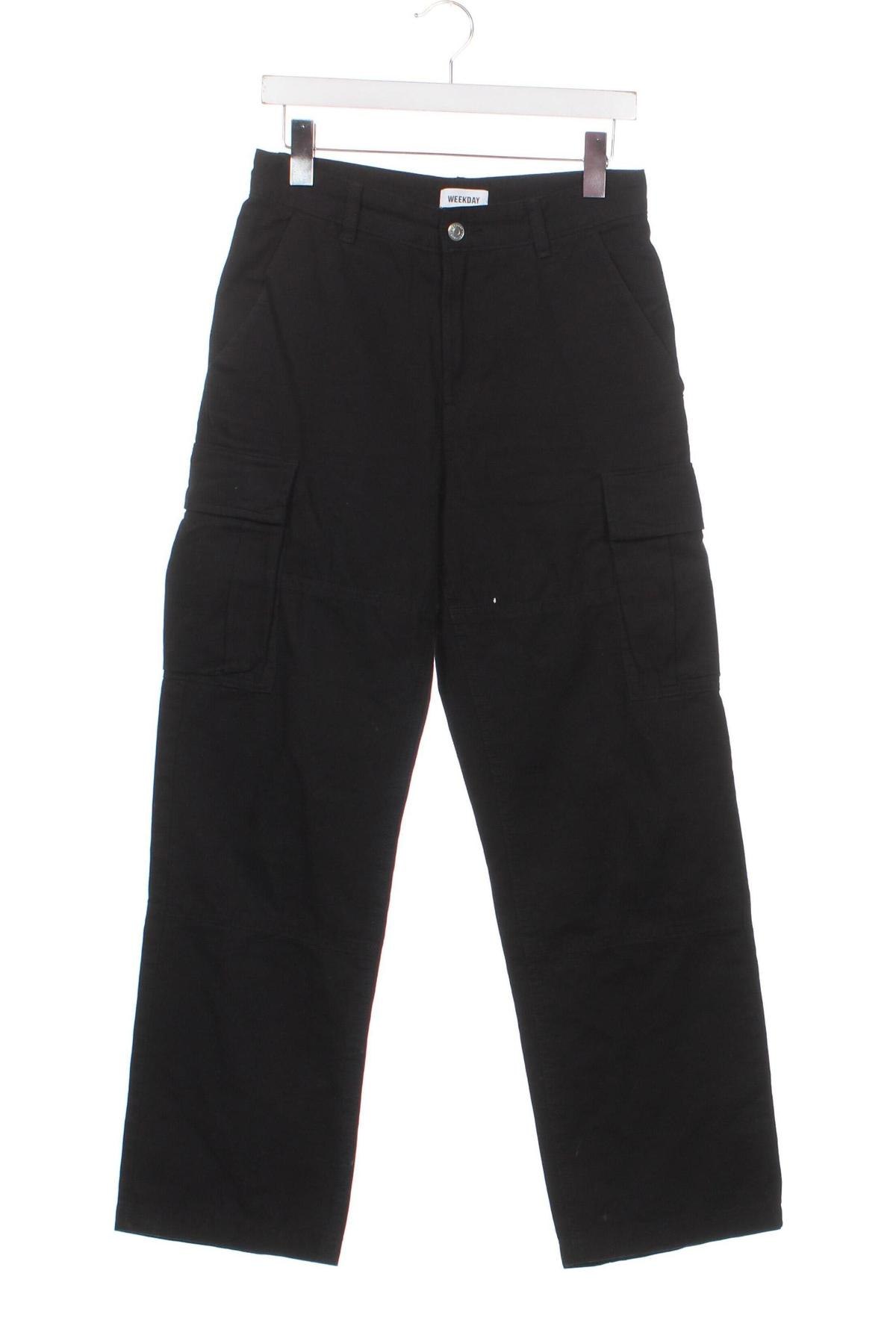 Мъжки панталон Weekday, Размер S, Цвят Черен, Цена 14,76 лв.