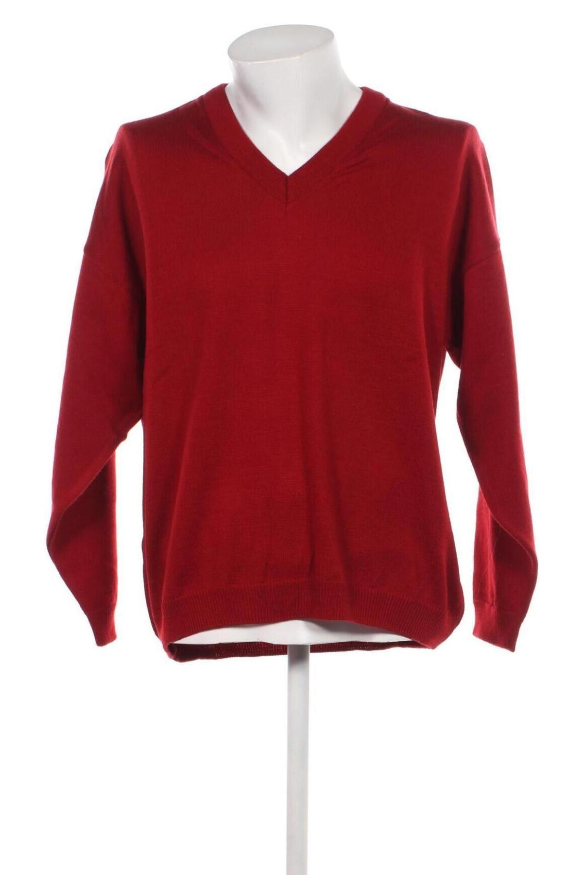Мъжки пуловер, Размер M, Цвят Червен, Цена 21,00 лв.