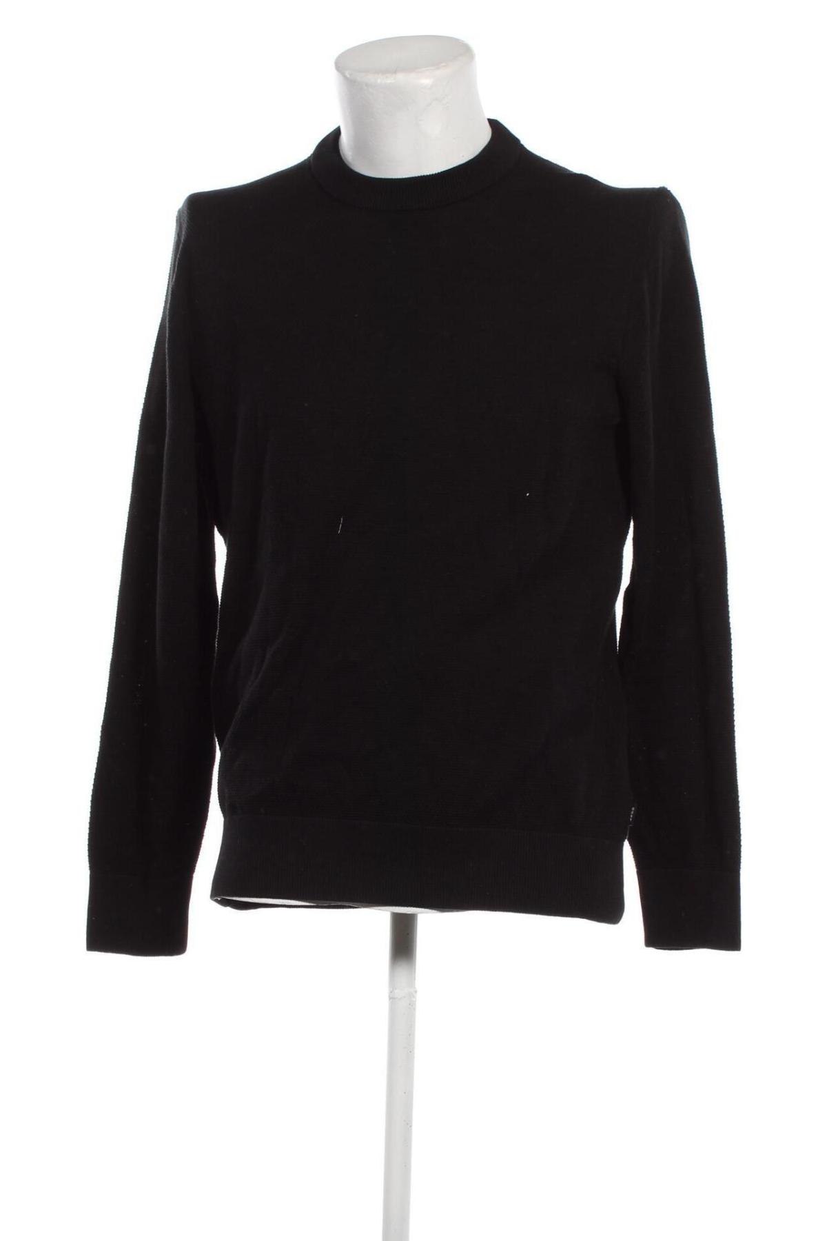 Ανδρικό πουλόβερ BOSS, Μέγεθος L, Χρώμα Μαύρο, Τιμή 106,15 €