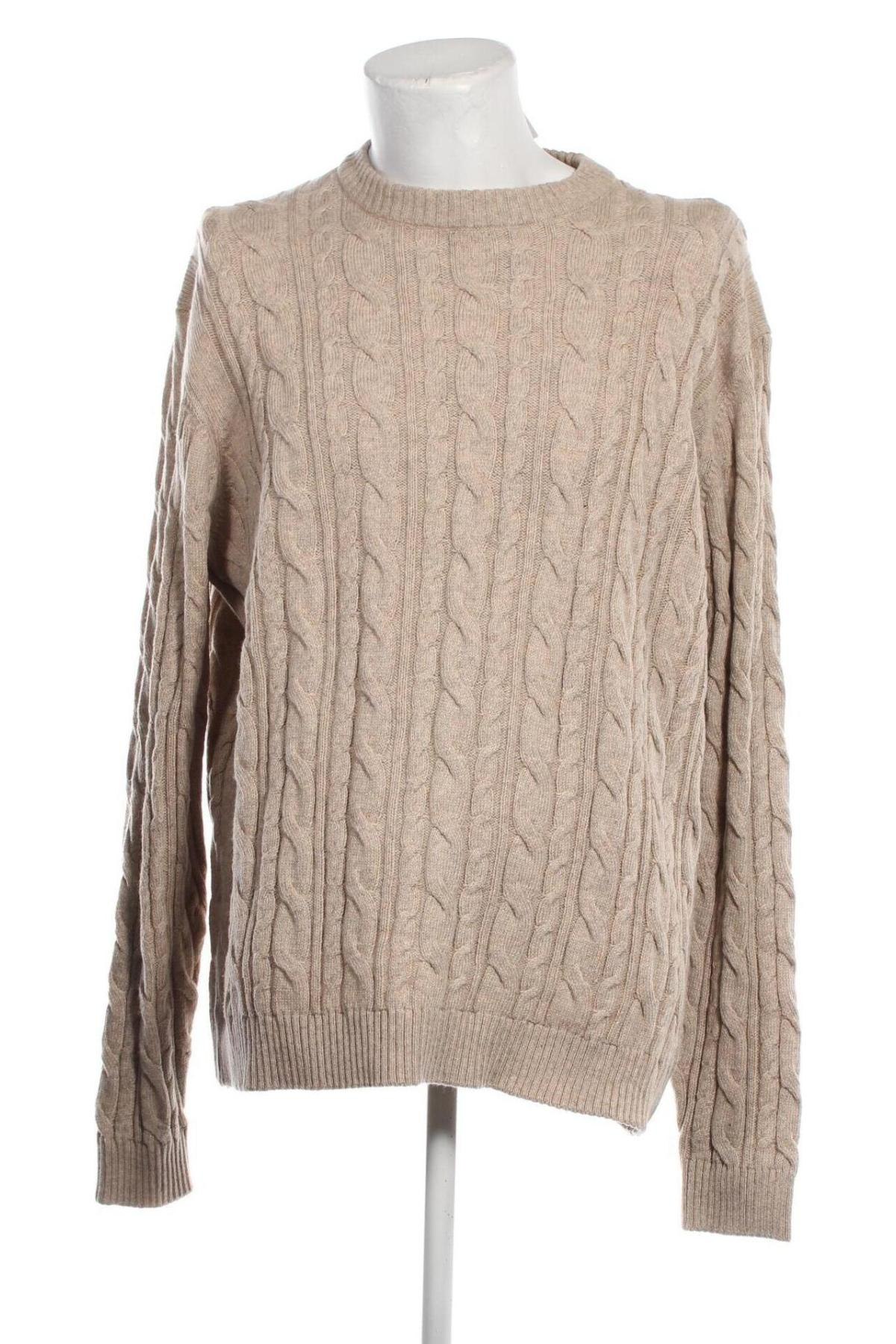 Ανδρικό πουλόβερ C&A, Μέγεθος XXL, Χρώμα  Μπέζ, Τιμή 14,86 €