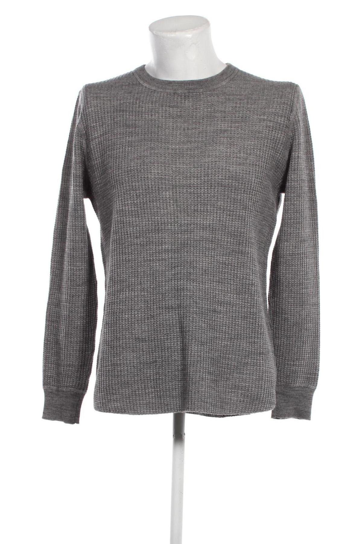 Мъжки пуловер H&M, Размер L, Цвят Сив, Цена 29,01 лв.