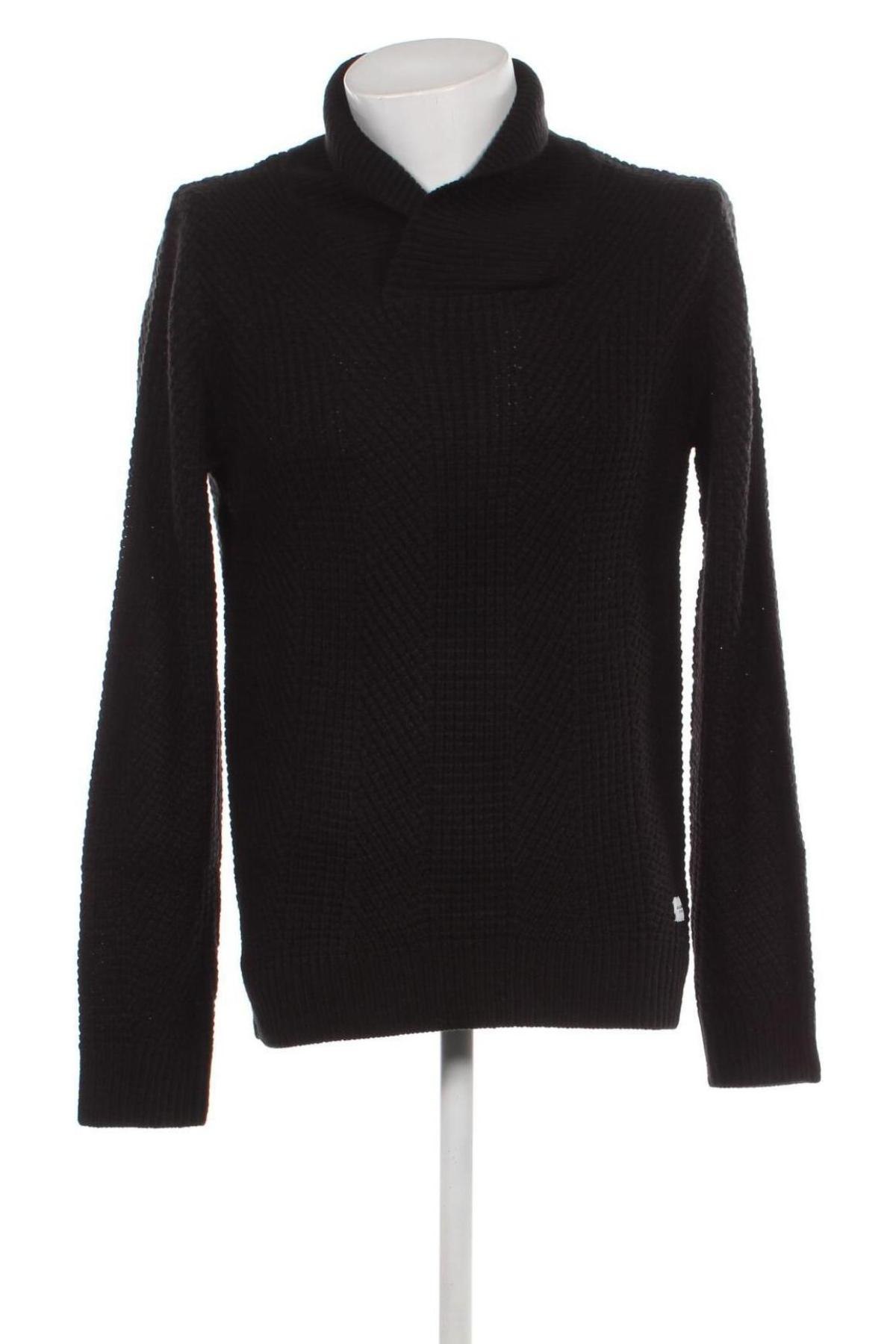 Мъжки пуловер Jack & Jones, Размер L, Цвят Черен, Цена 17,00 лв.