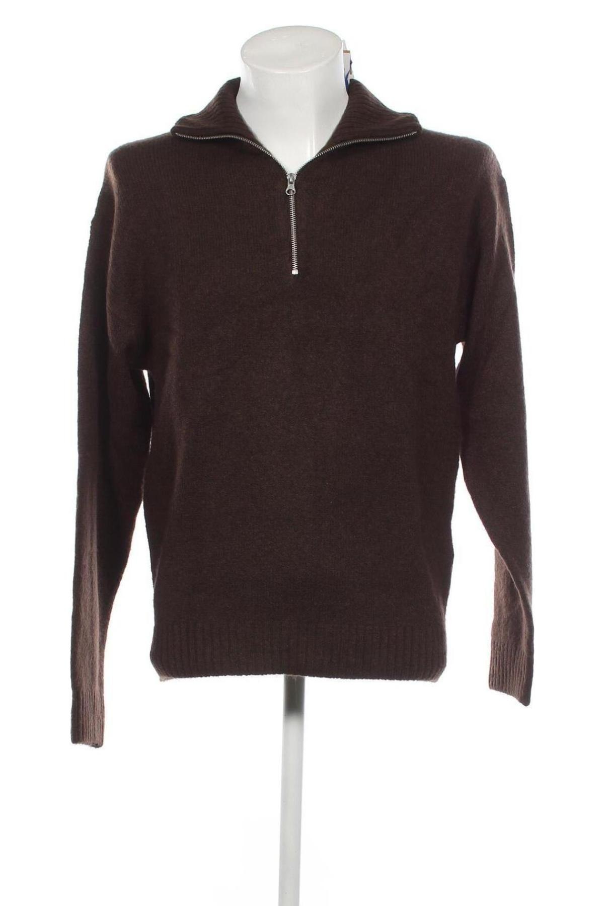Мъжки пуловер Originals By Jack & Jones, Размер S, Цвят Кафяв, Цена 27,88 лв.