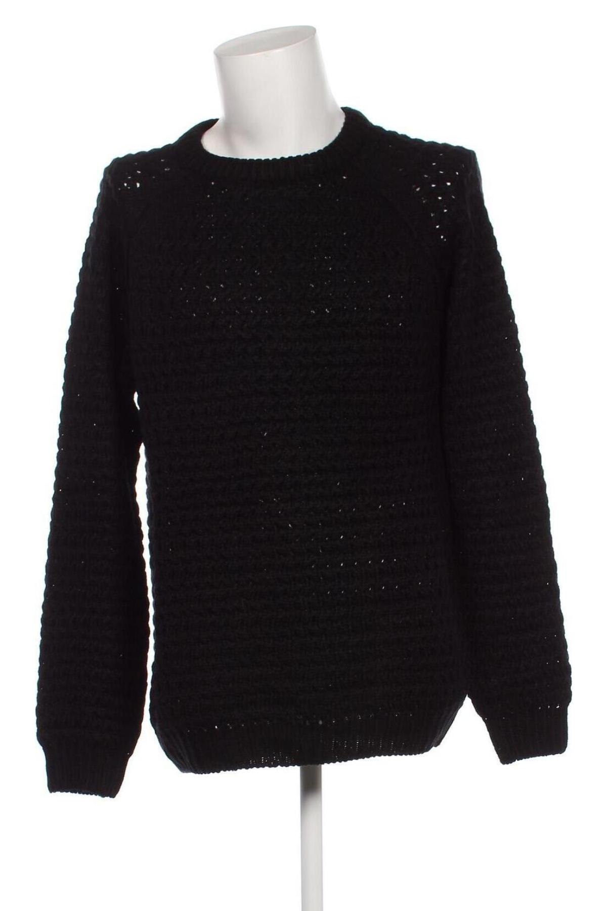 Ανδρικό πουλόβερ Piazza Italia, Μέγεθος XXL, Χρώμα Μαύρο, Τιμή 8,07 €