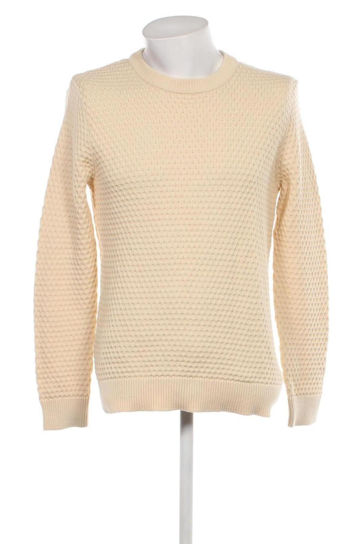 Мъжки пуловер Selected Homme, Размер L, Цвят Бежов, Цена 30,60 лв.