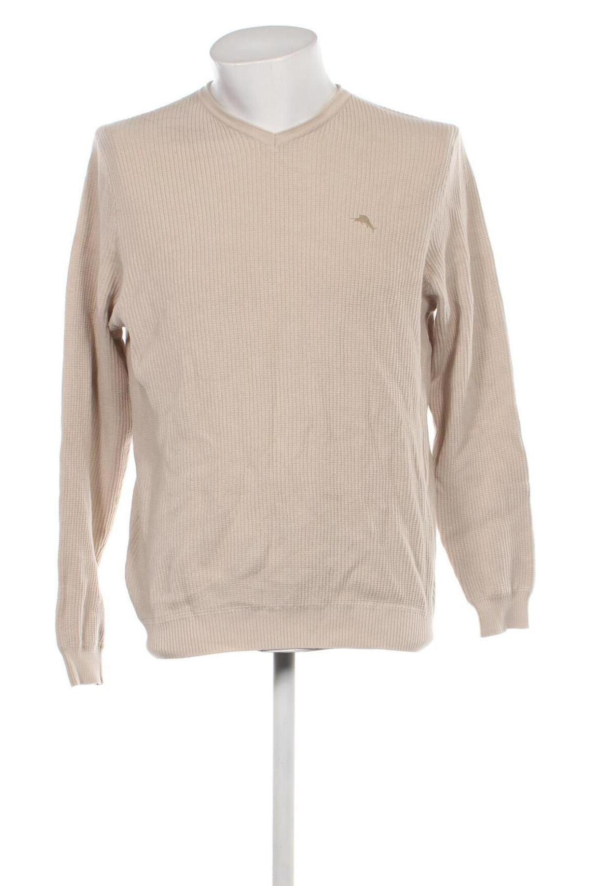 Мъжки пуловер Tommy Bahama, Размер M, Цвят Бежов, Цена 11,44 лв.