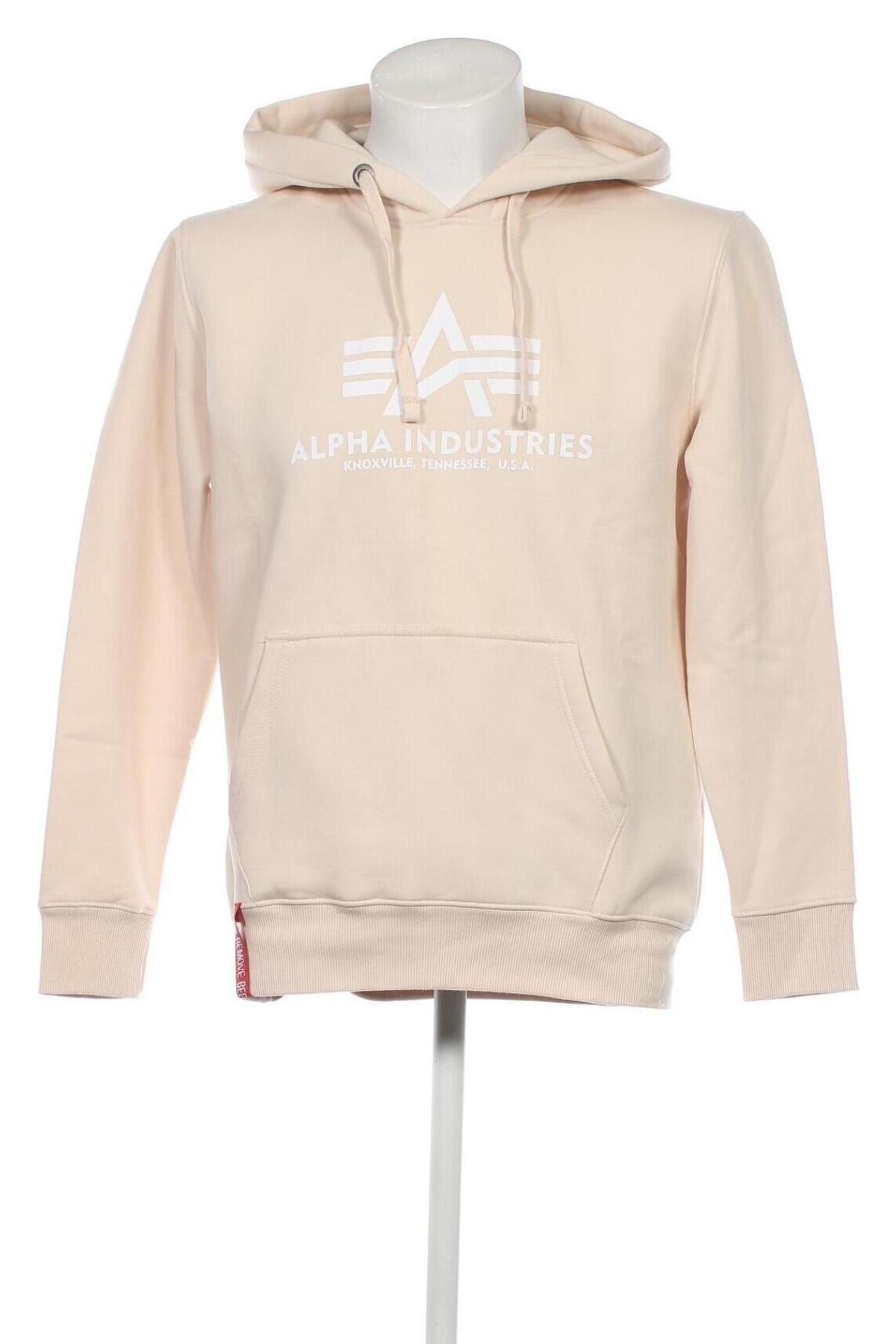 Ανδρικό φούτερ Alpha Industries, Μέγεθος M, Χρώμα Εκρού, Τιμή 54,28 €