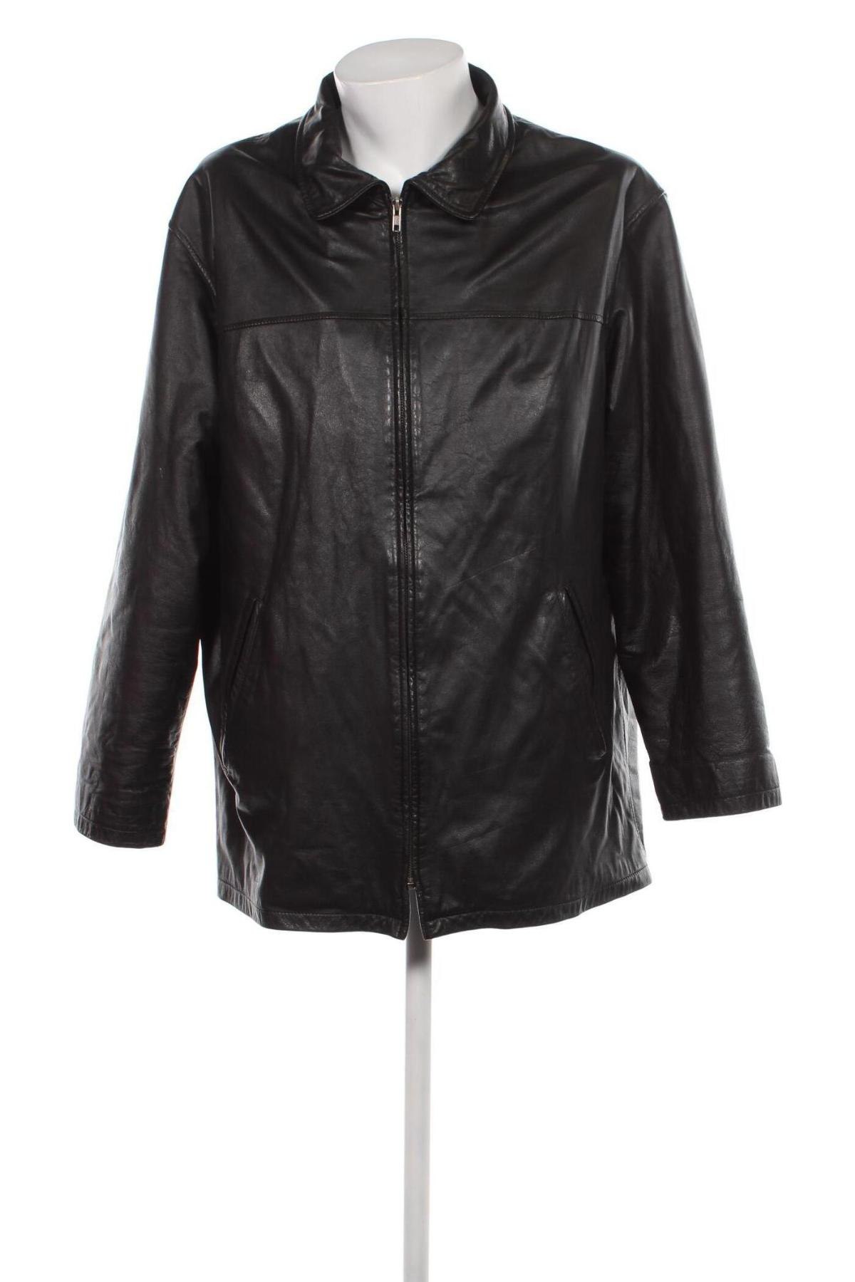 Pánska kožená bunda , Veľkosť L, Farba Čierna, Cena  24,87 €