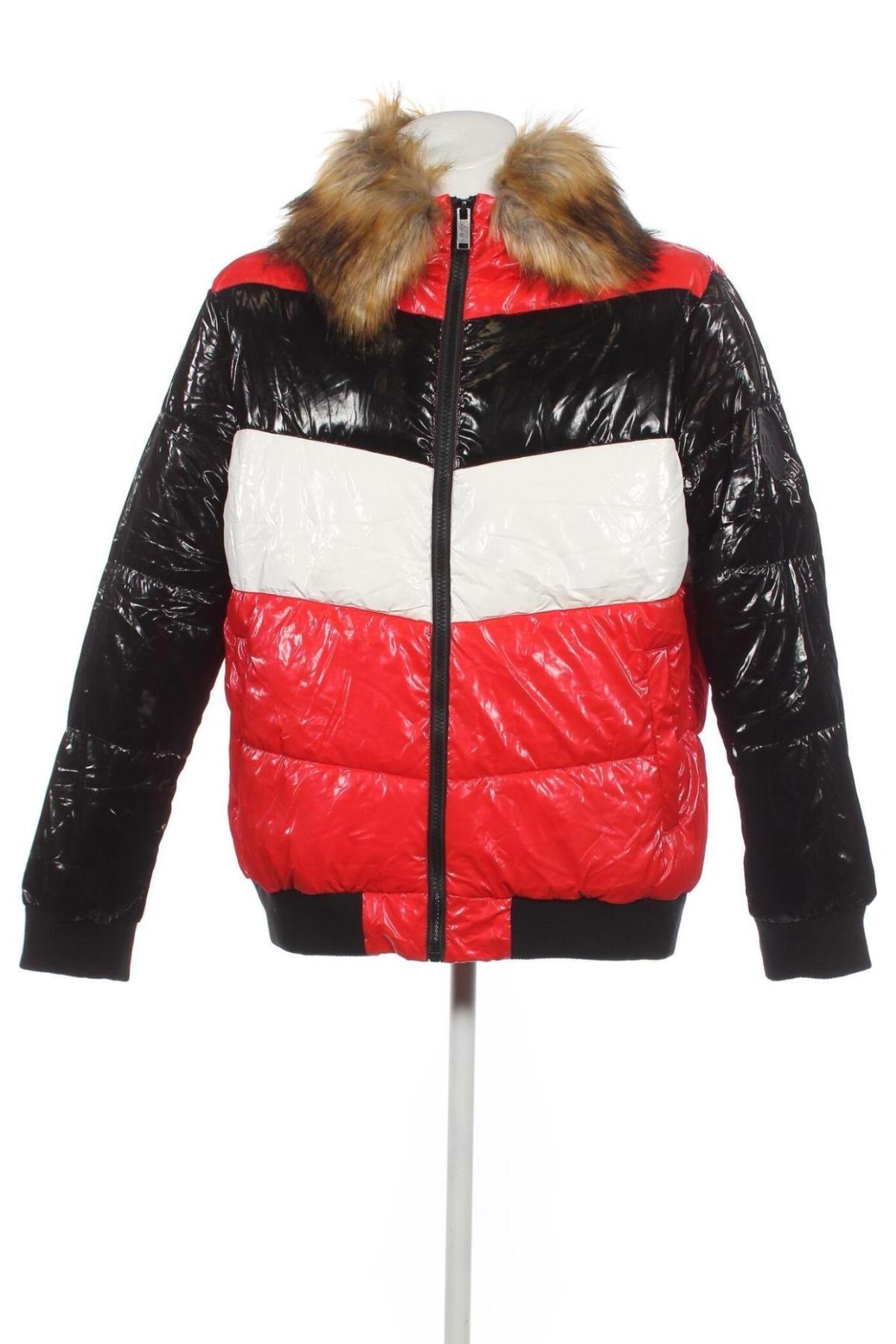 Pánska kožená bunda  Boohoo, Veľkosť XL, Farba Viacfarebná, Cena  22,22 €