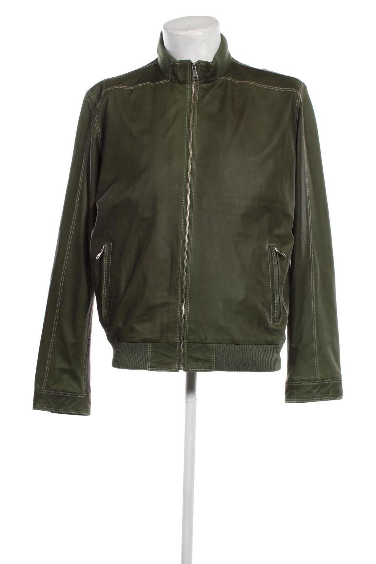 Pánská kožená bunda  Mabrun, Velikost XL, Barva Zelená, Cena  8 439,00 Kč