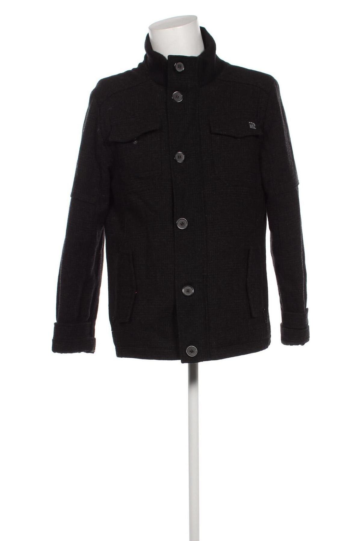 Мъжко палто Angelo Litrico, Размер L, Цвят Черен, Цена 48,15 лв.