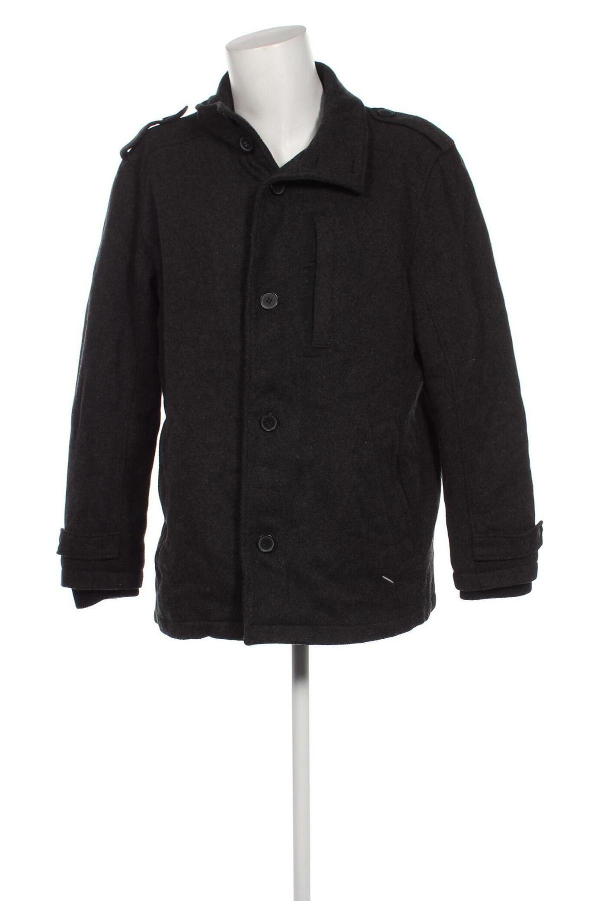 Мъжко палто C&A, Размер XL, Цвят Сив, Цена 51,36 лв.