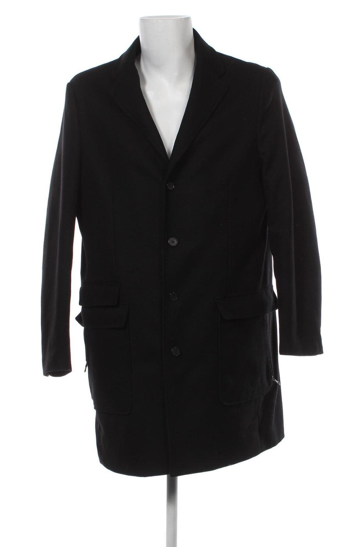 Мъжко палто Celio, Размер XL, Цвят Черен, Цена 48,15 лв.