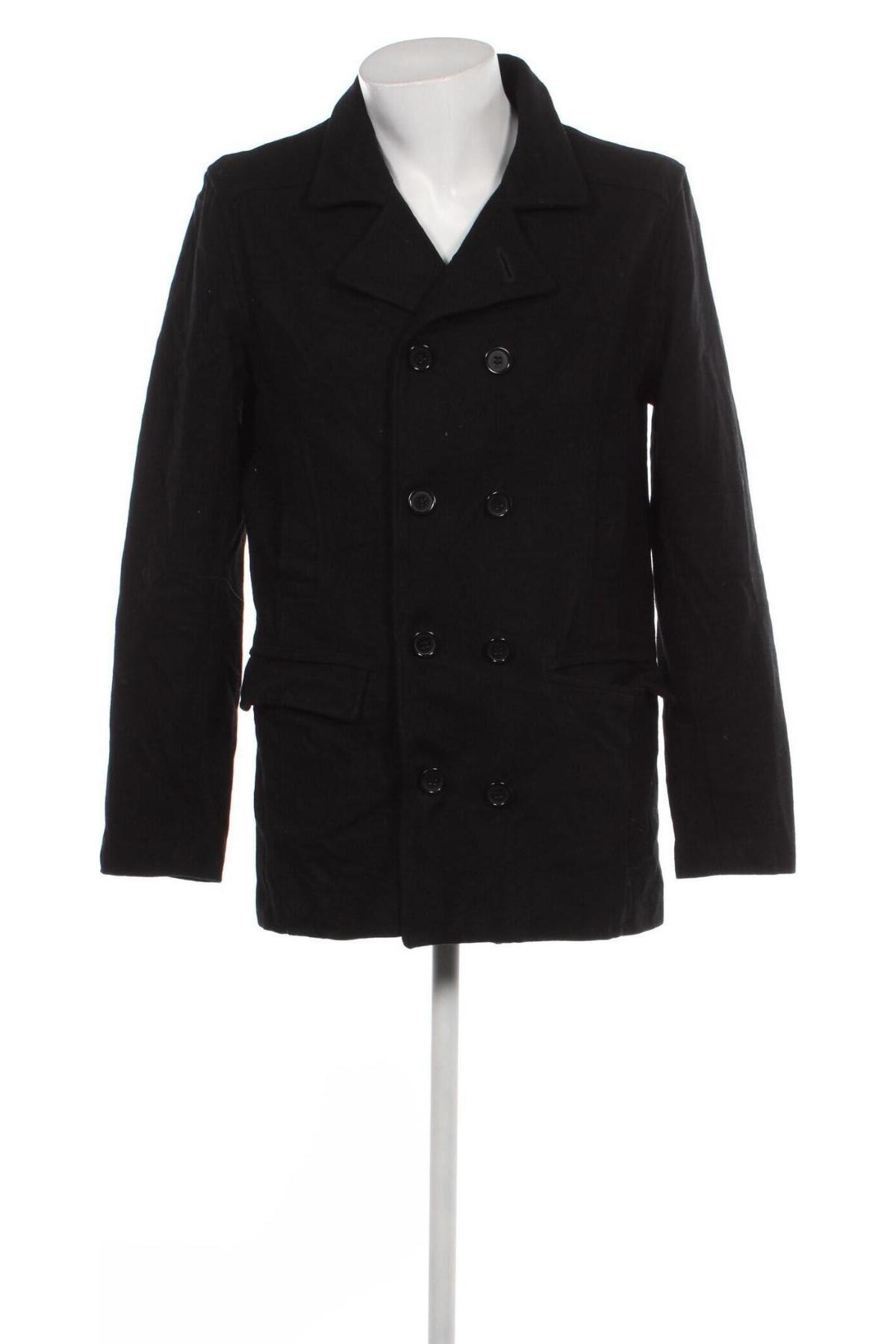 Palton de bărbați Zara Man, Mărime L, Culoare Negru, Preț 161,18 Lei