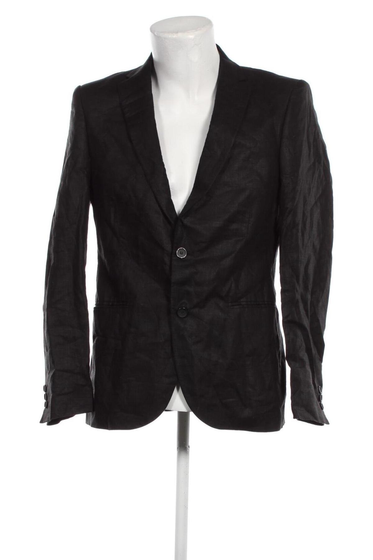 Мъжко сако Zara Man, Размер L, Цвят Черен, Цена 10,53 лв.
