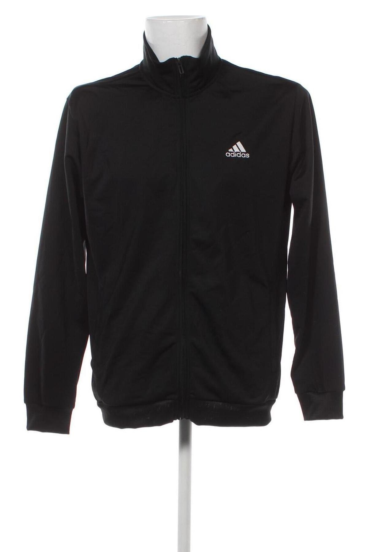 Ανδρική αθλητική ζακέτα Adidas, Μέγεθος L, Χρώμα Μαύρο, Τιμή 54,77 €