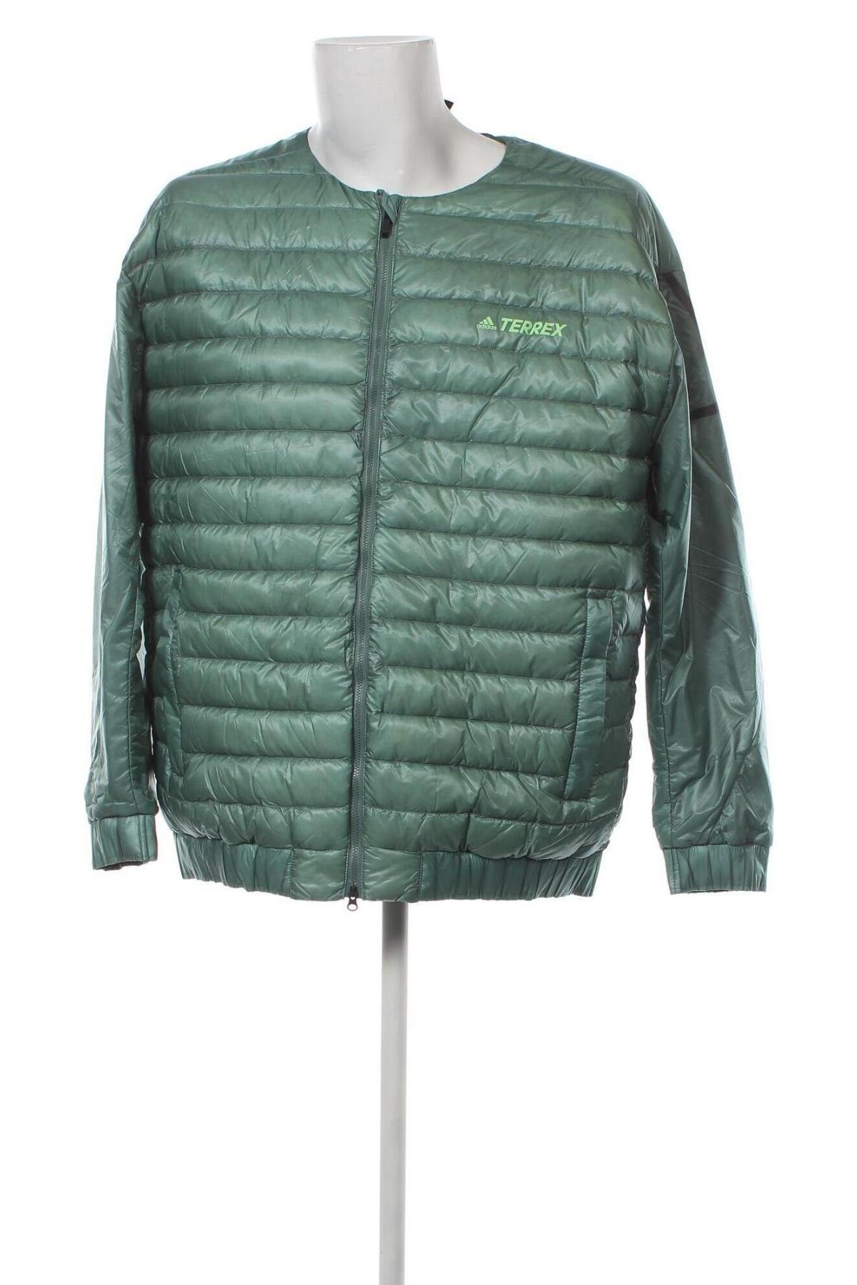 Ανδρικό μπουφάν Adidas, Μέγεθος XL, Χρώμα Πράσινο, Τιμή 28,39 €