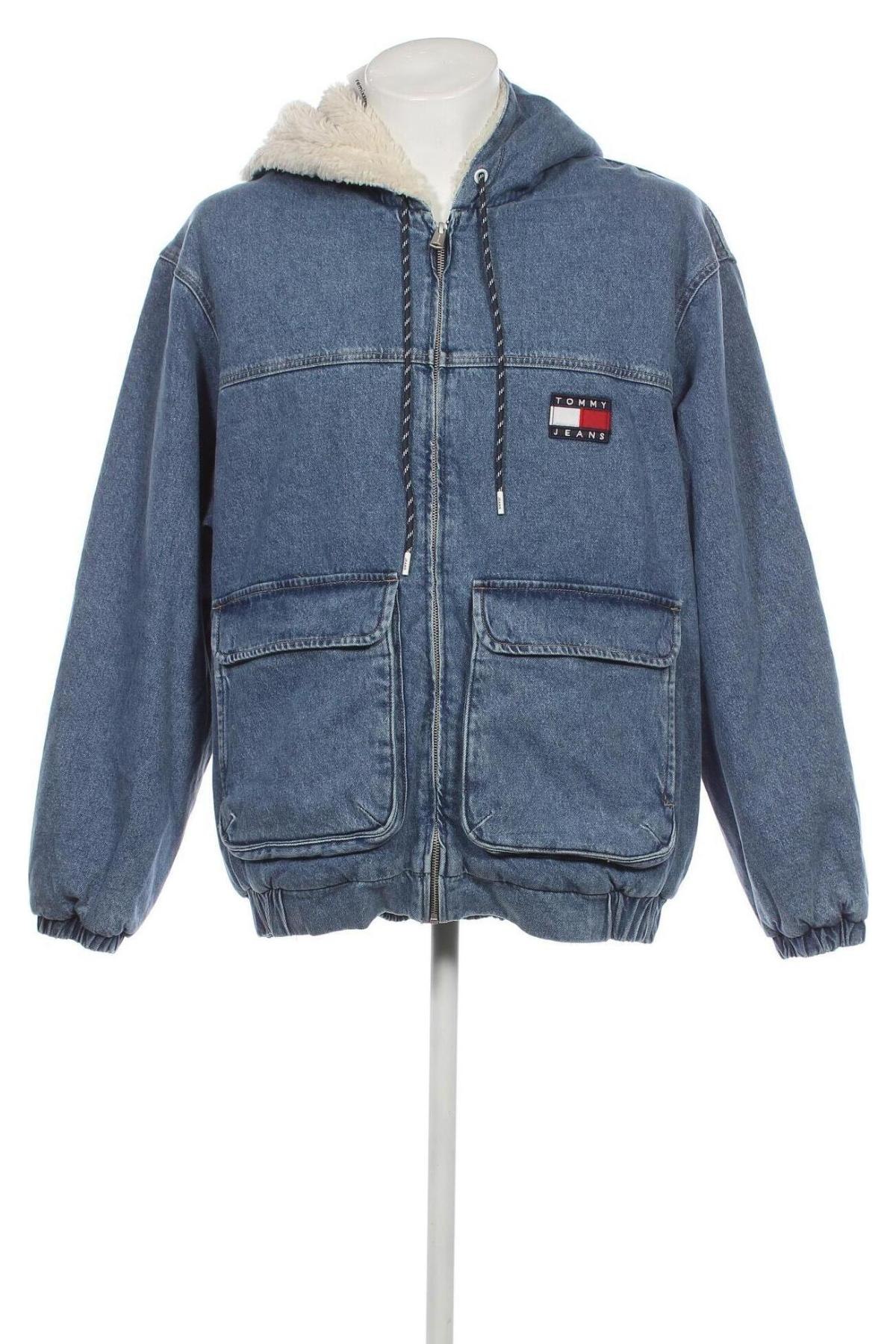 Ανδρικό μπουφάν Tommy Jeans, Μέγεθος M, Χρώμα Μπλέ, Τιμή 78,66 €