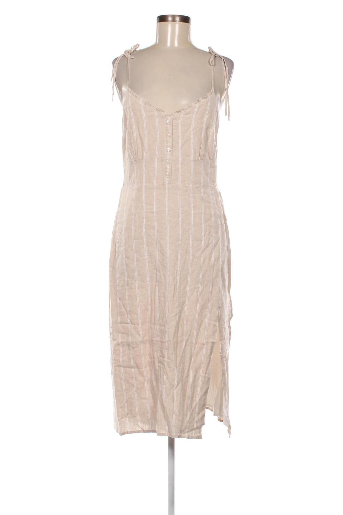 Kleid Abercrombie & Fitch, Größe L, Farbe Beige, Preis 27,97 €