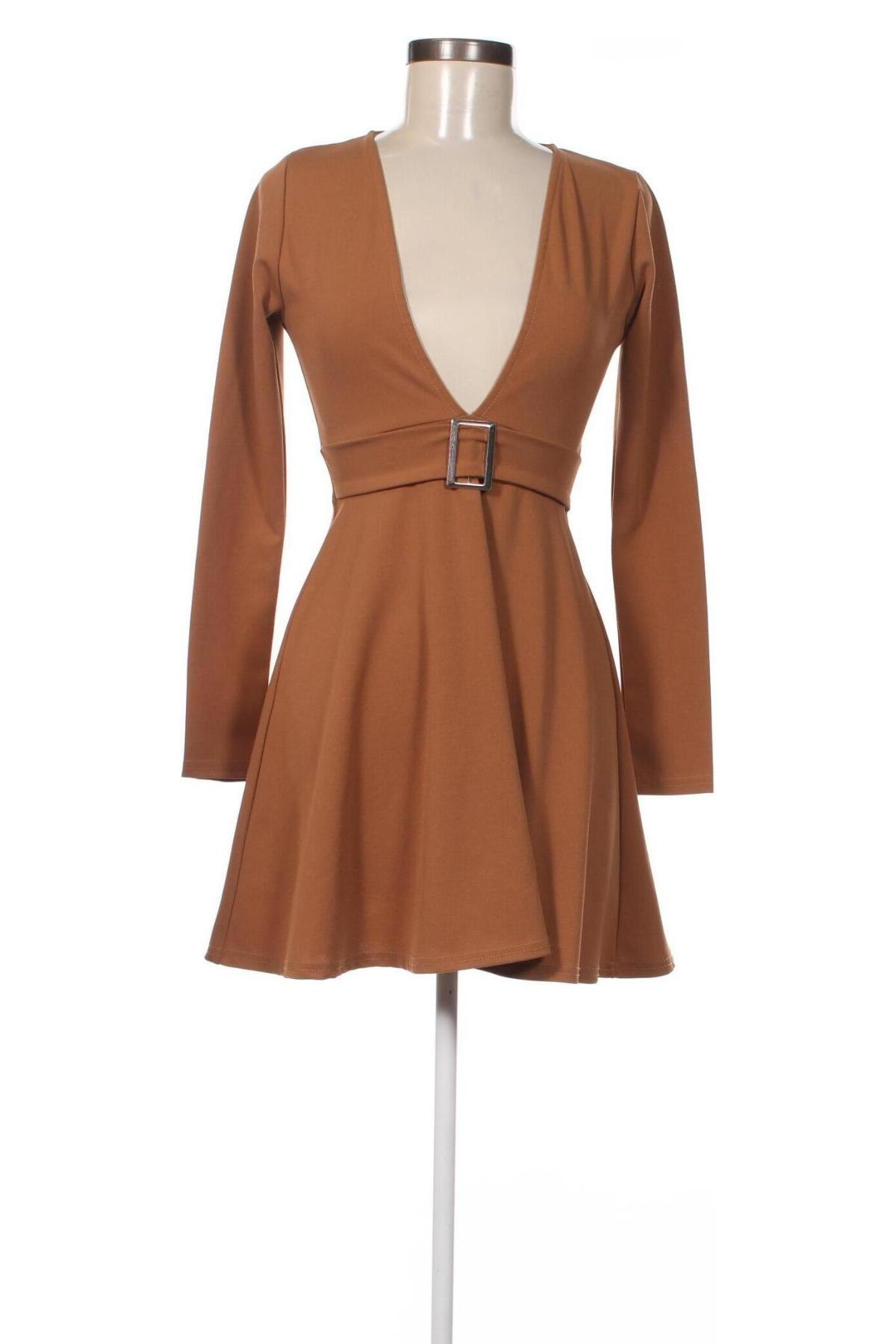 Kleid Boohoo, Größe XS, Farbe Braun, Preis € 7,67