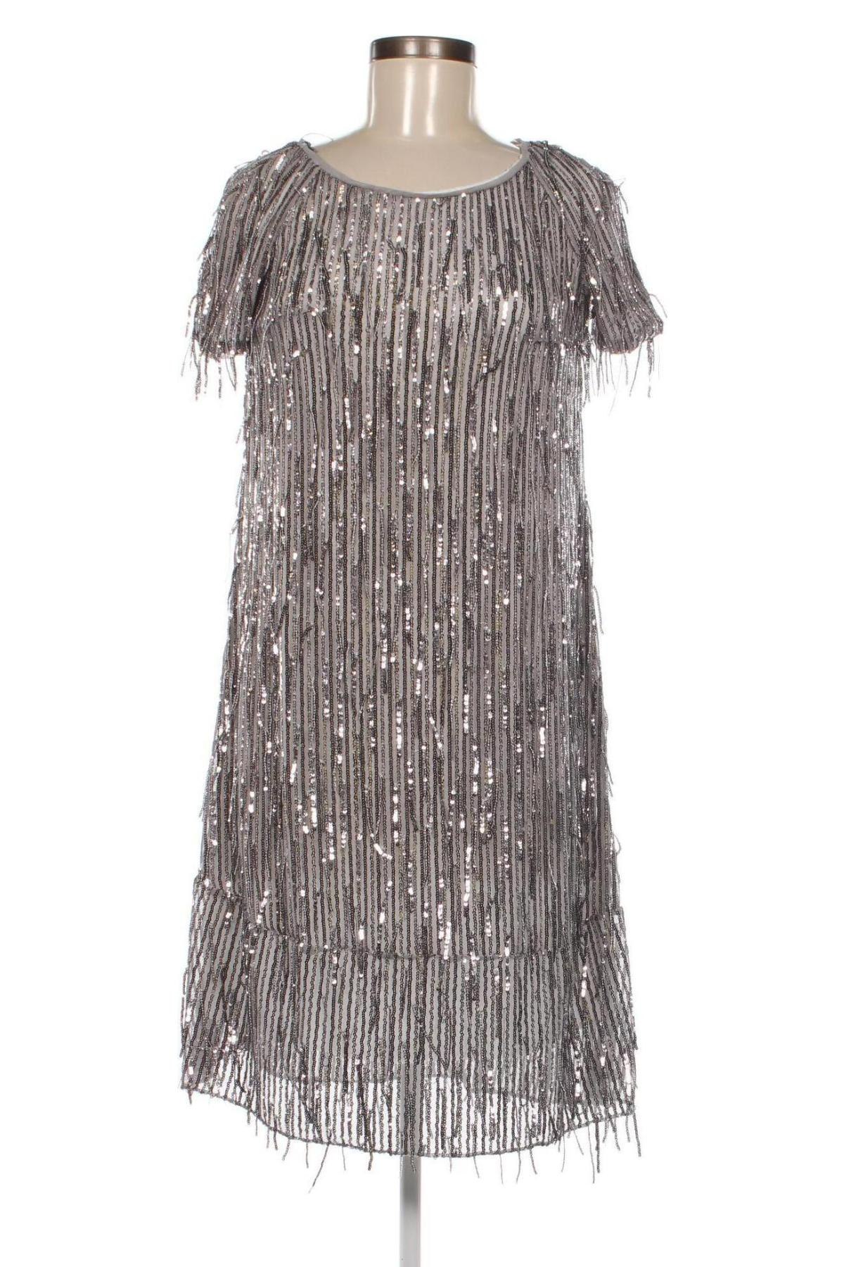 Φόρεμα Marella, Μέγεθος XS, Χρώμα Ασημί, Τιμή 20,28 €