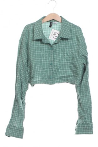 Cămașă de femei H&M Divided, Mărime XXS, Culoare Verde, Preț 38,99 Lei