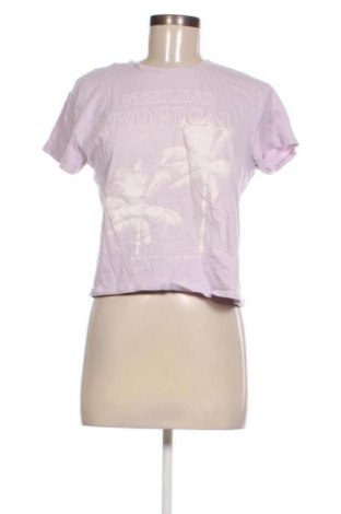 Damen T-Shirt Cropp, Größe S, Farbe Lila, Preis 5,99 €