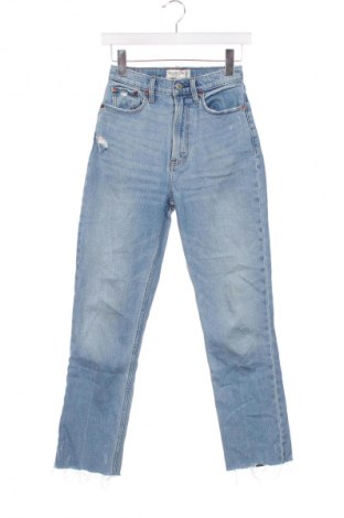 Blugi de femei Abercrombie & Fitch, Mărime XXS, Culoare Albastru, Preț 33,99 Lei